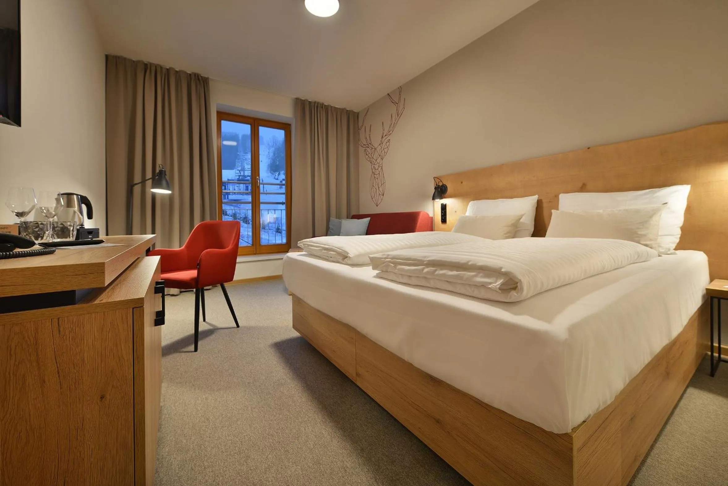 Bed in Hotel Element