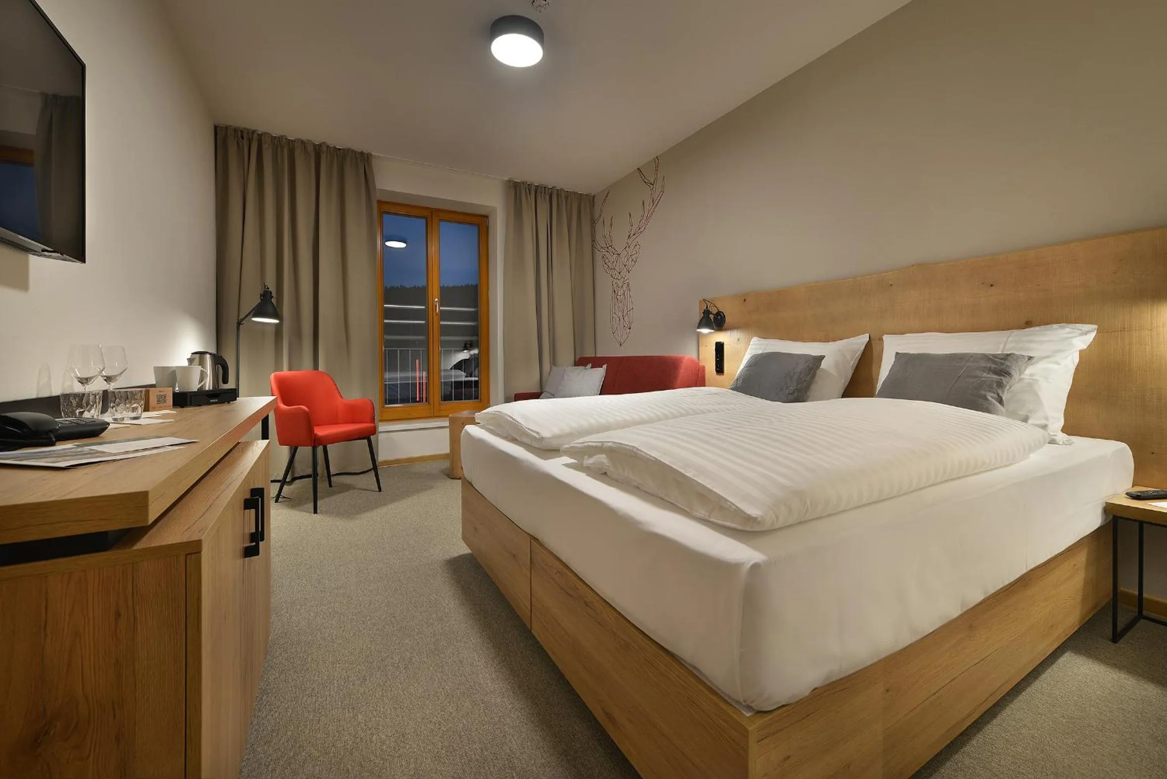 Bed in Hotel Element