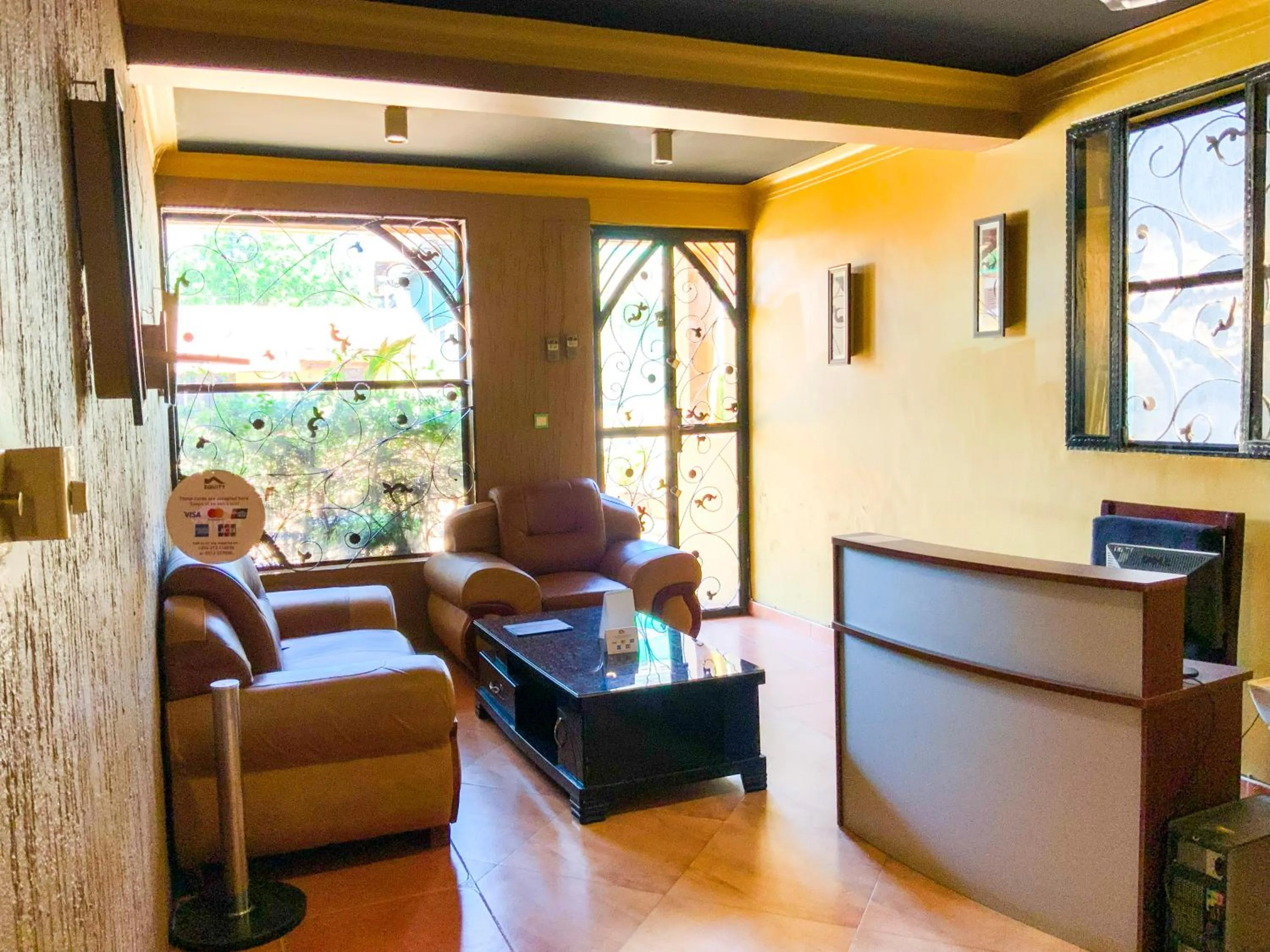 Seating area in Hendo Hotel