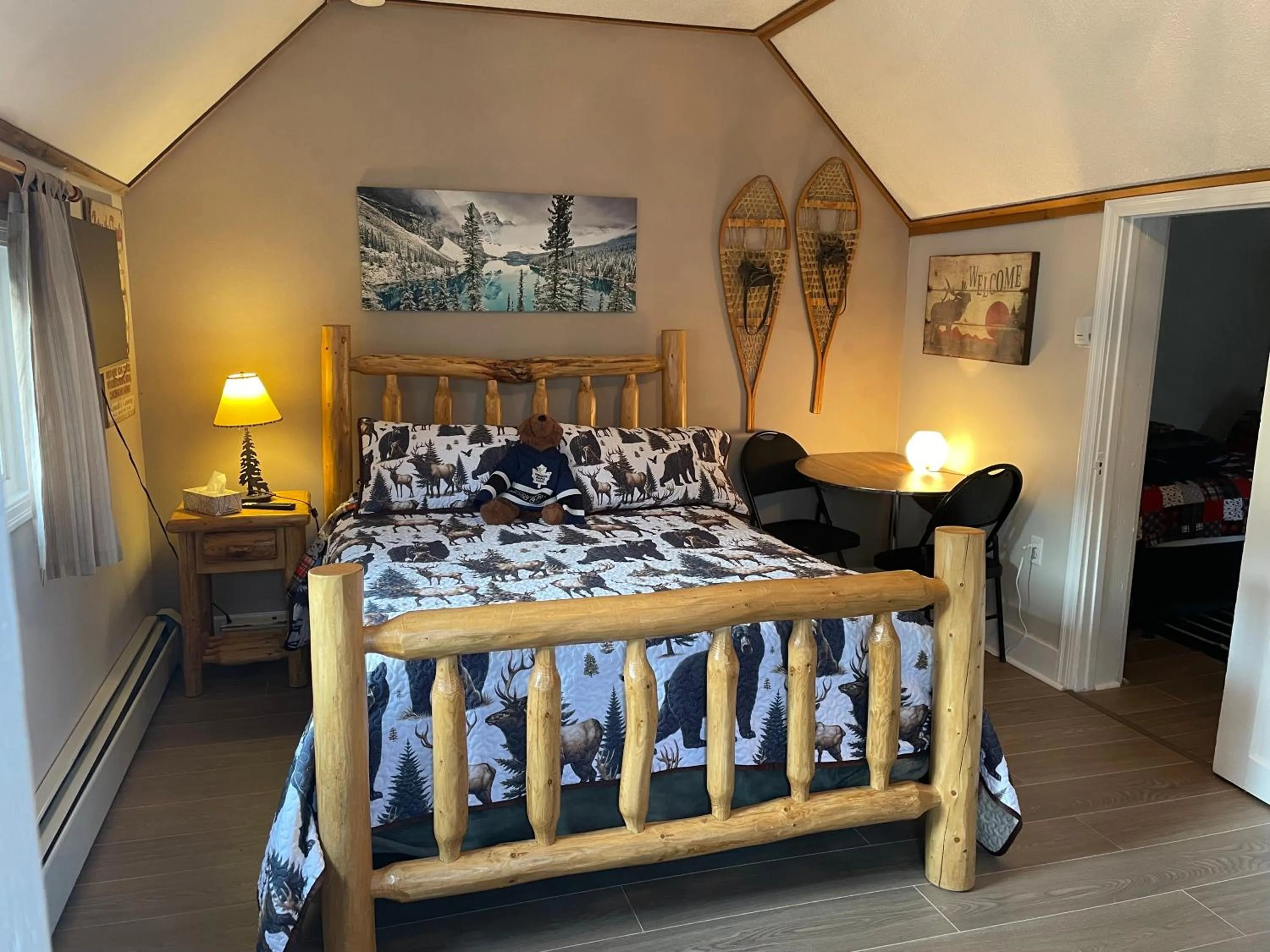 Bed in Holiday Lodge Cabins