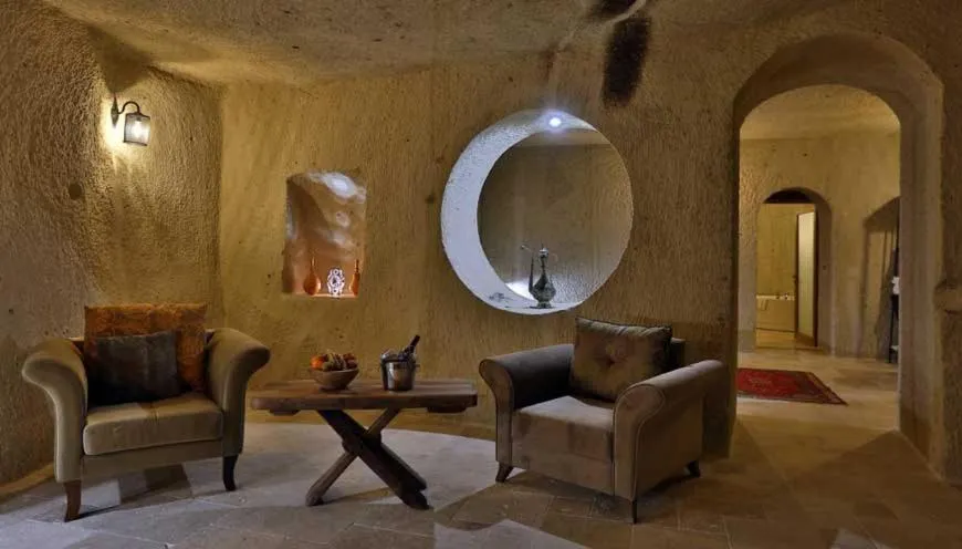 Seating area in Nox Cave Hotel Special Class