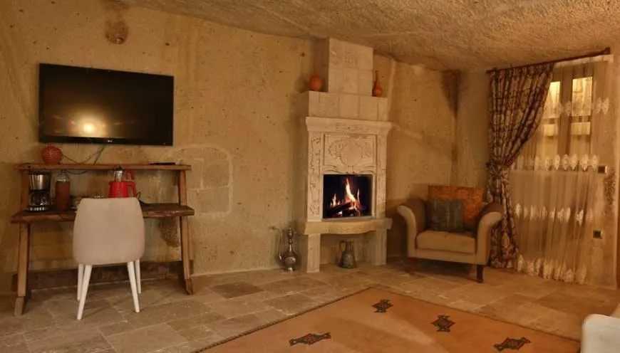 fireplace in Nox Cave Hotel Special Class