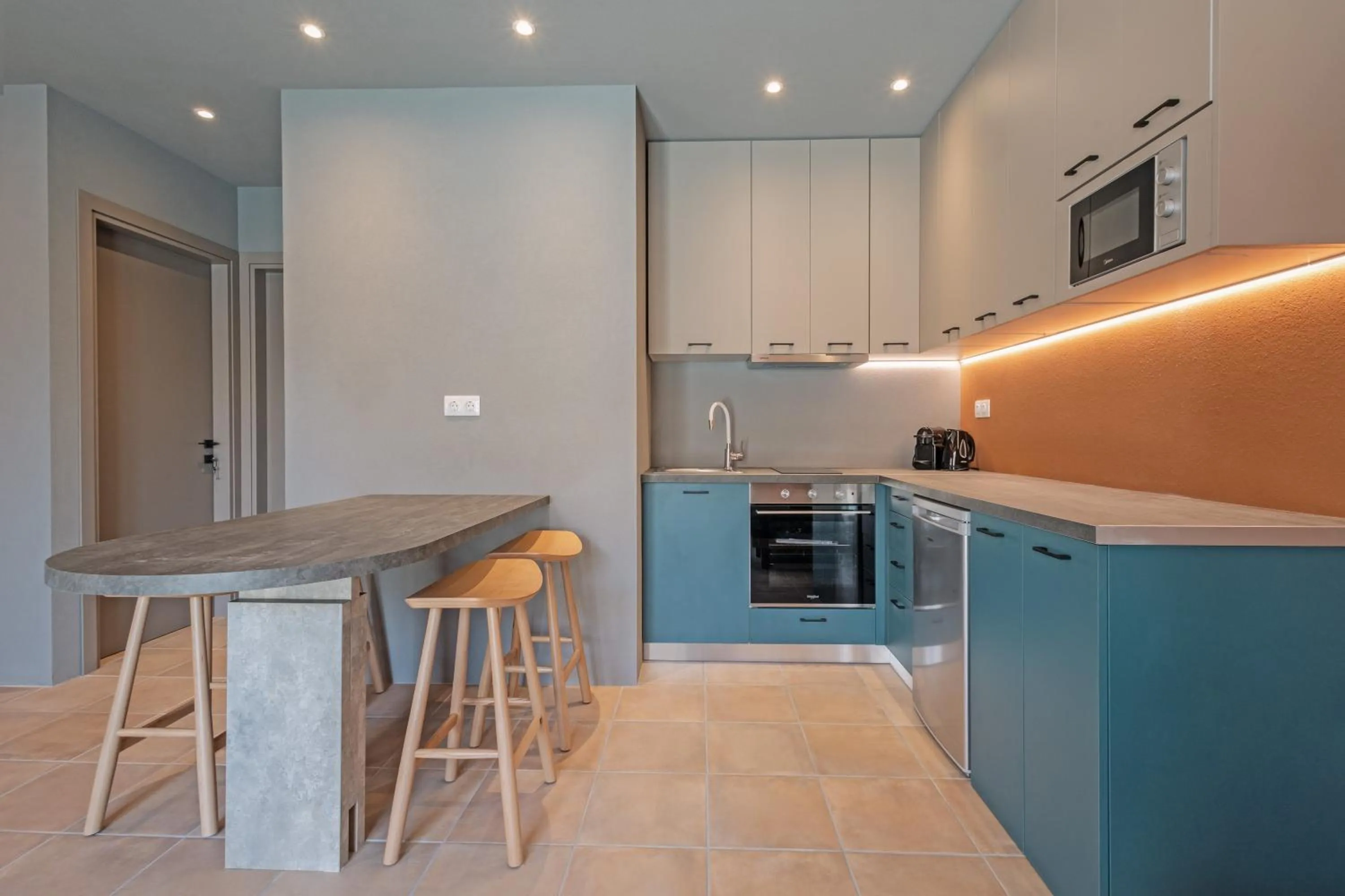 kitchen in Tessera Villas & Studios Collection