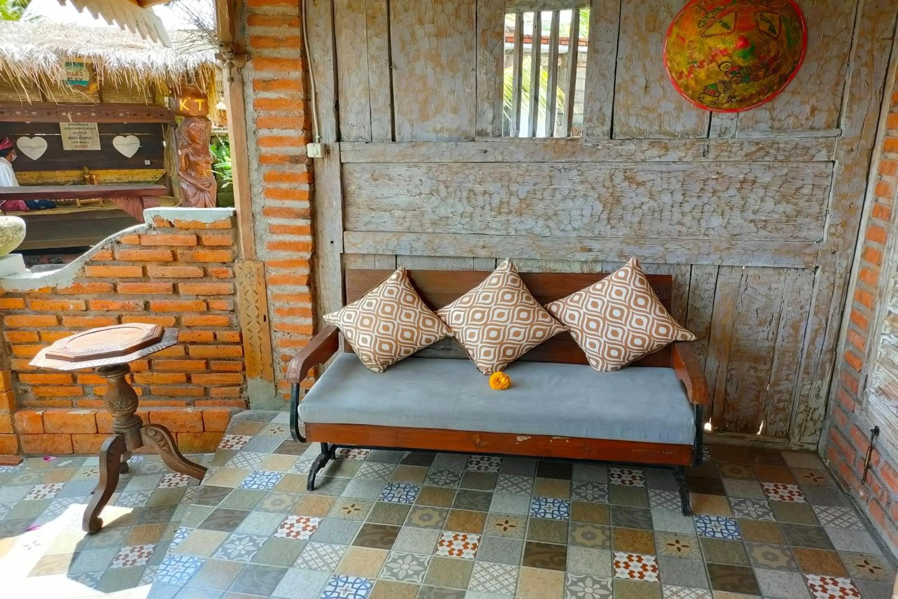 Seating area in KTS - Kubu Tepi Sawah