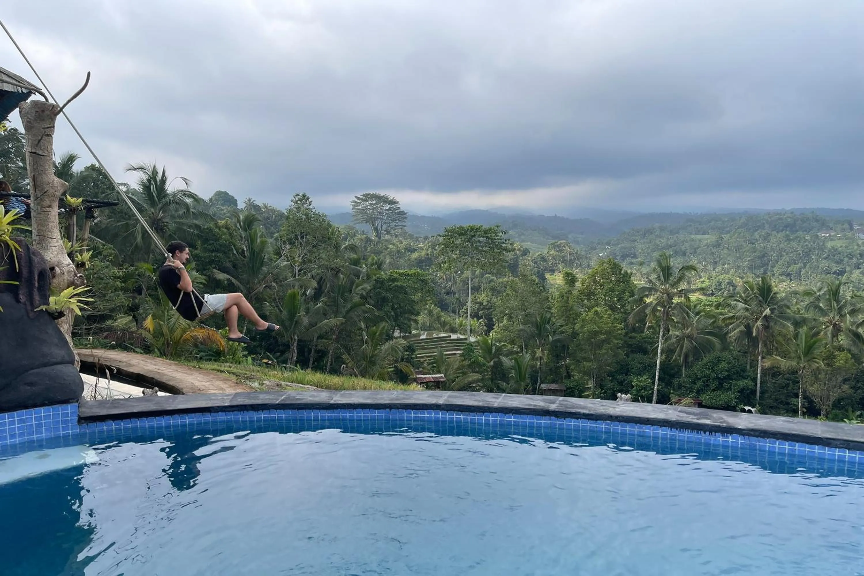 Swimming pool in KTS - Kubu Tepi Sawah