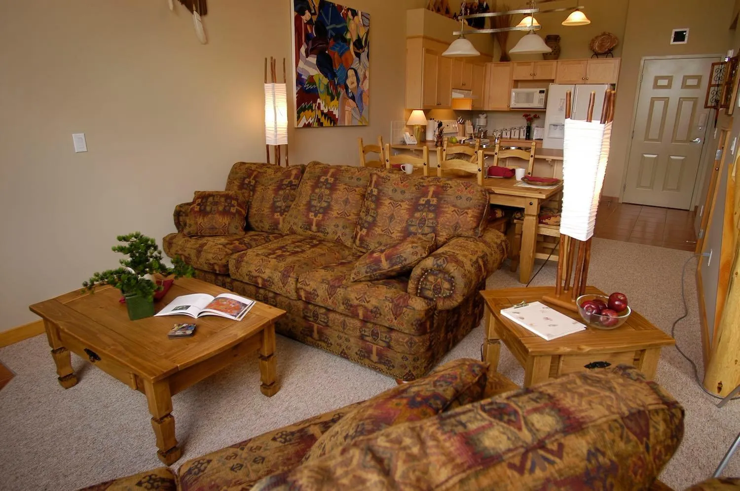 Living room in Apartment 406, Indigenous Artefacts