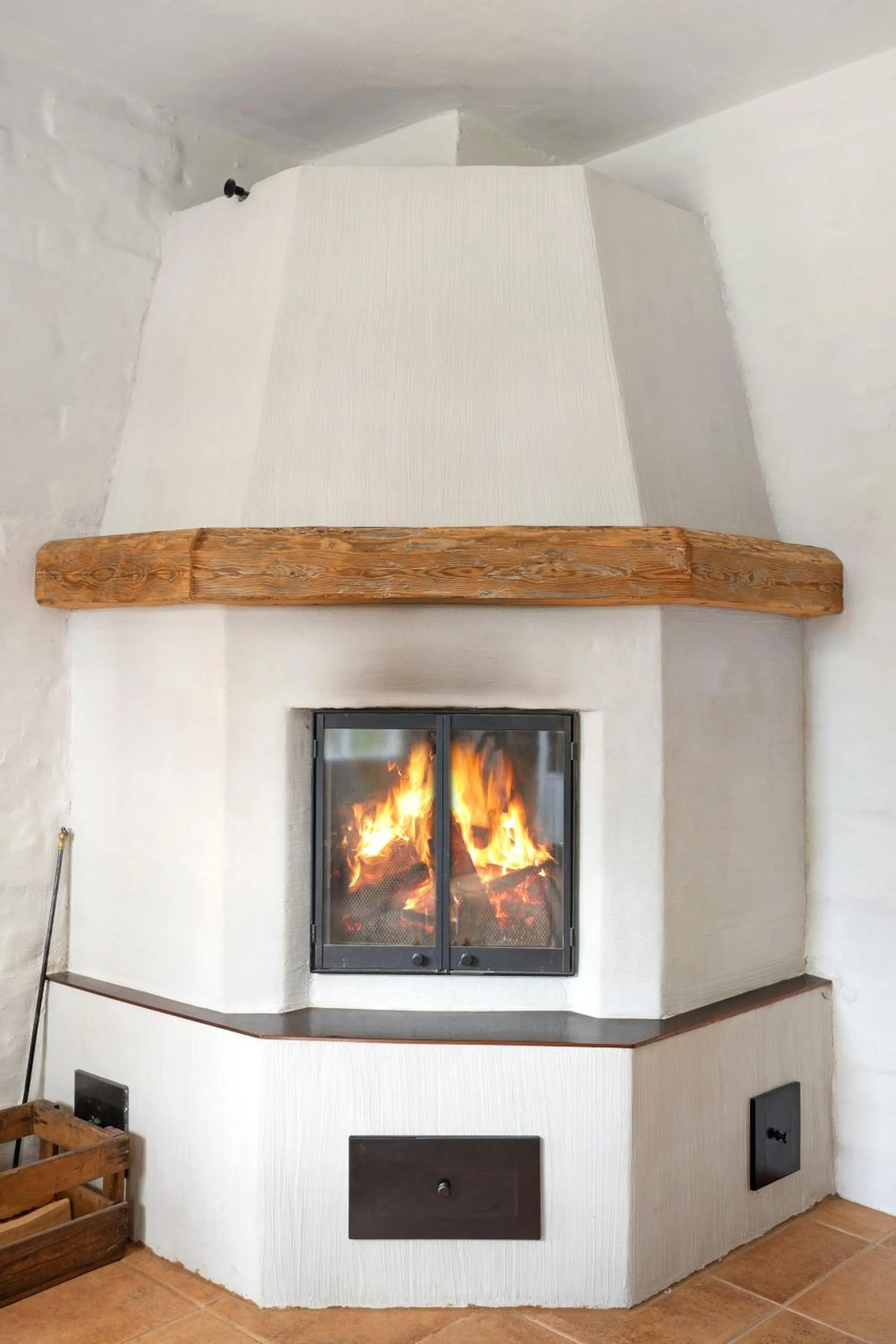 fireplace in Villa Wolax