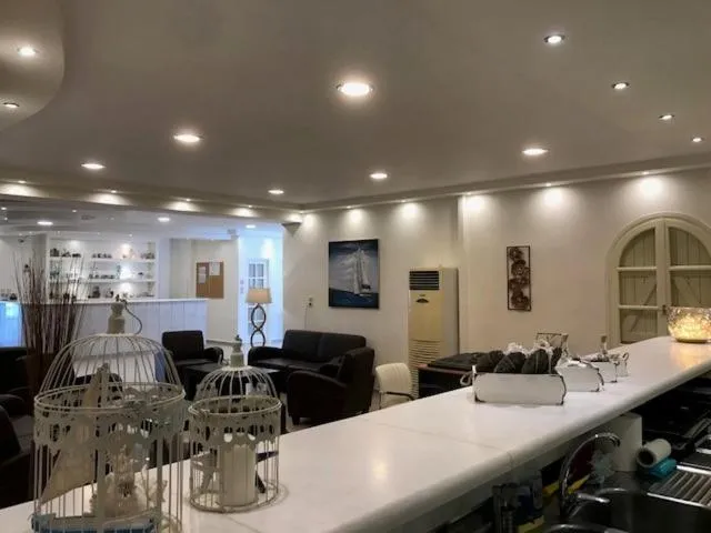 Lounge or bar in Mikri Vigla Hotel Beach Resort