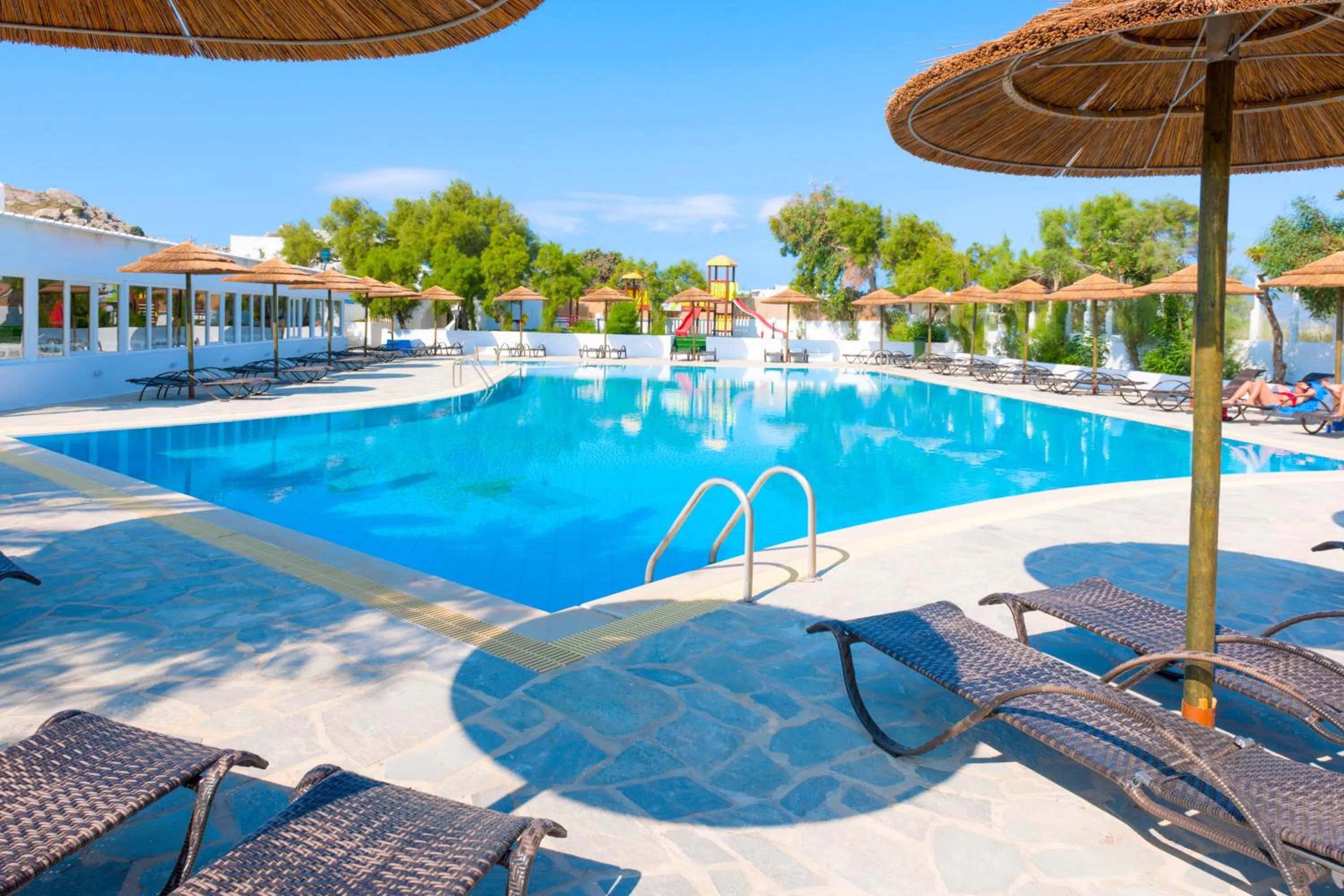 Swimming pool in Mikri Vigla Hotel Beach Resort