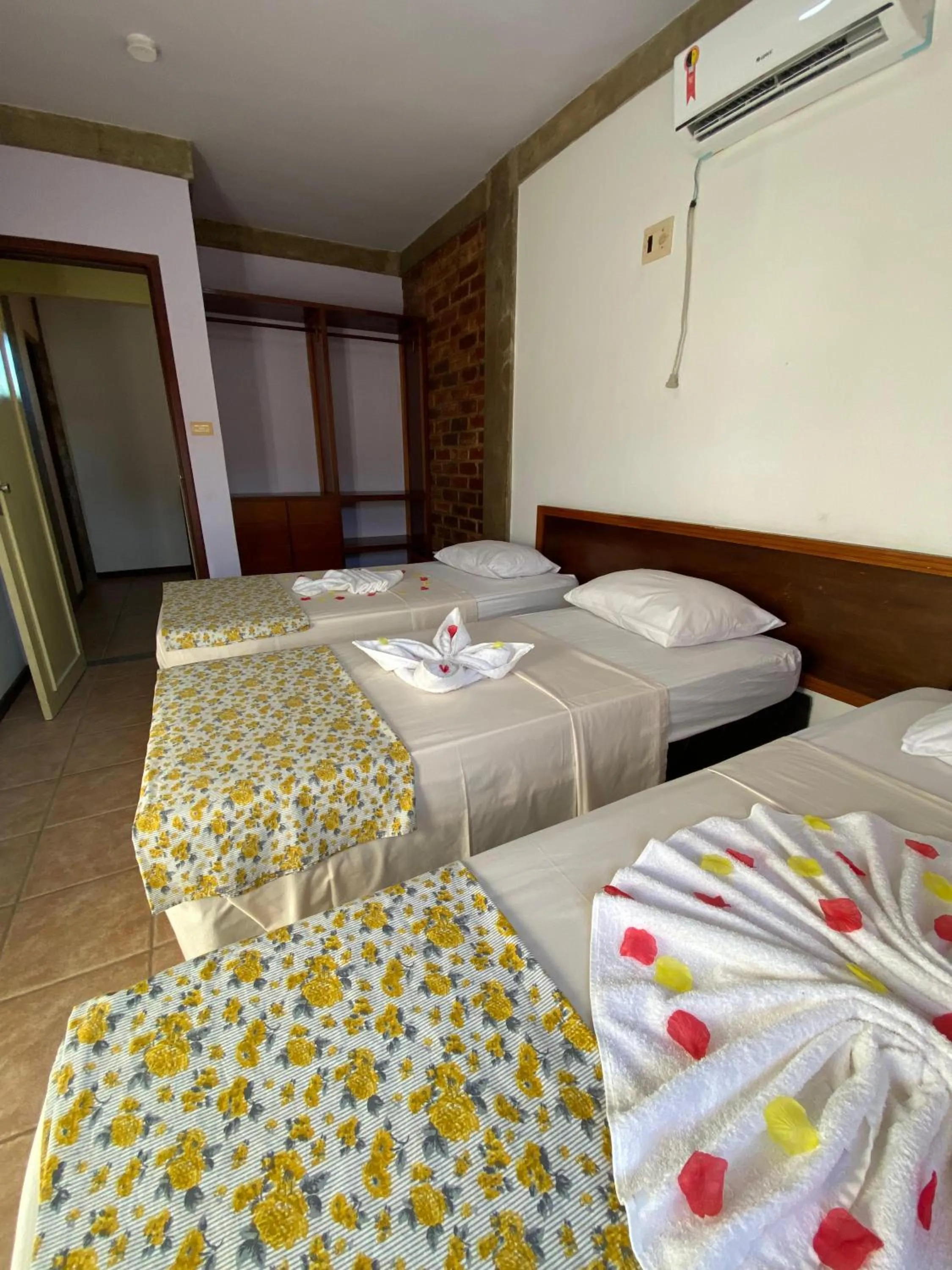 Bed in Pousada e Chale Porto Paraiso