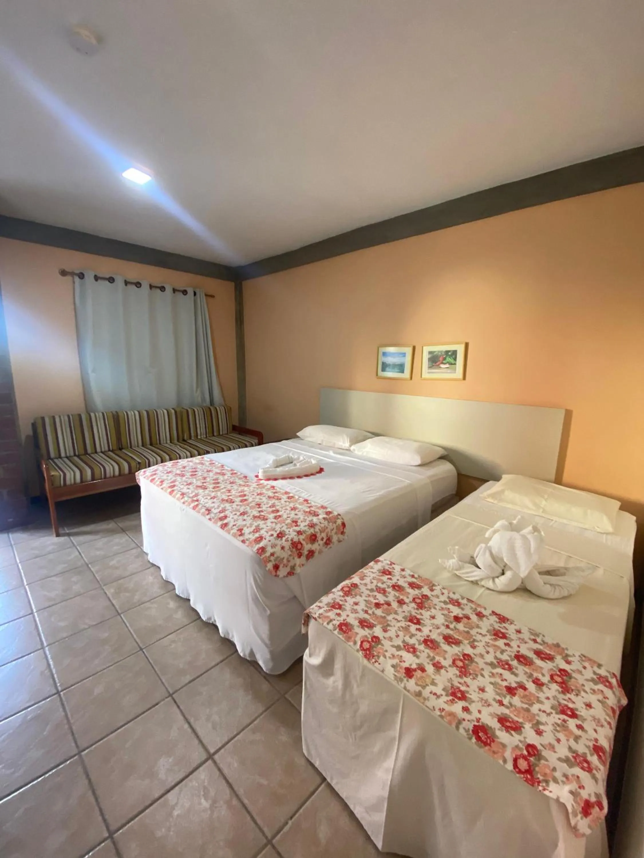 Bed in Pousada e Chale Porto Paraiso