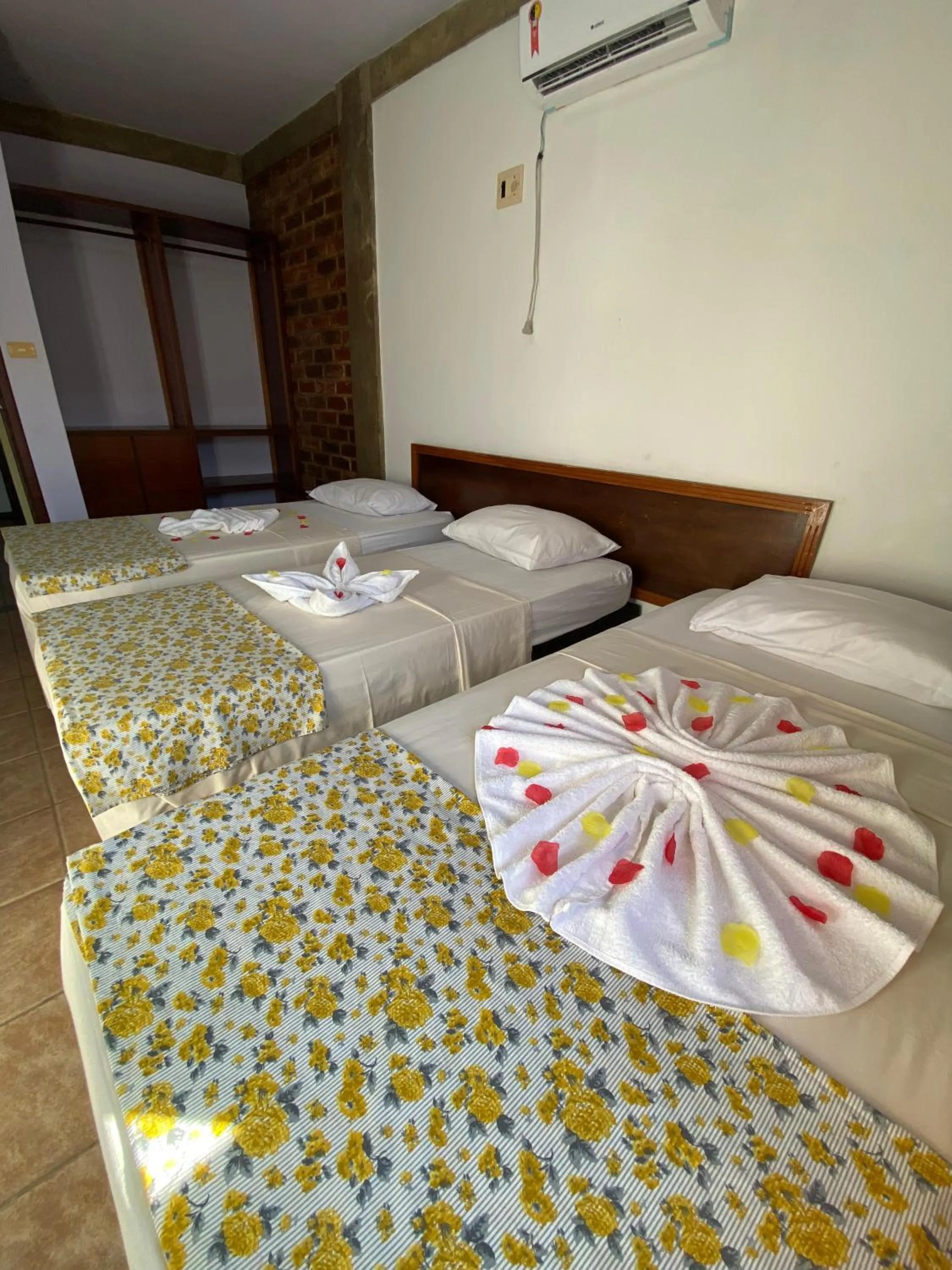 Bed in Pousada e Chale Porto Paraiso