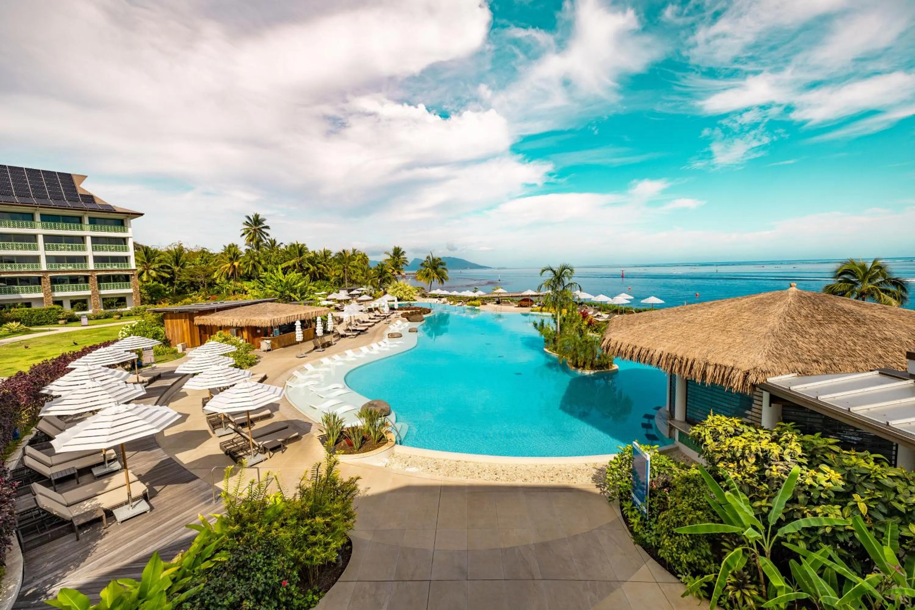 Swimming pool in Hilton Hotel Tahiti