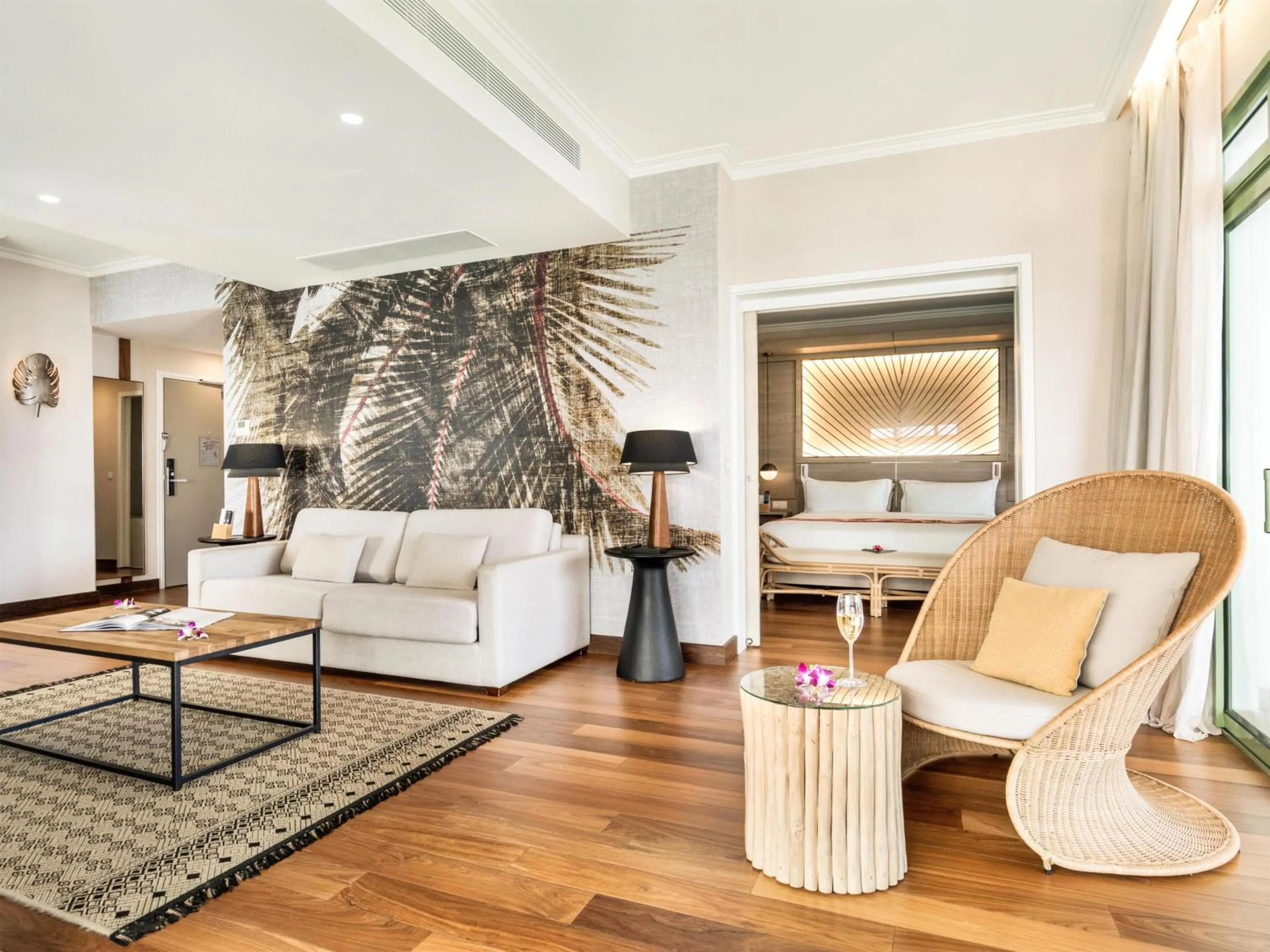 Living room in Hilton Hotel Tahiti