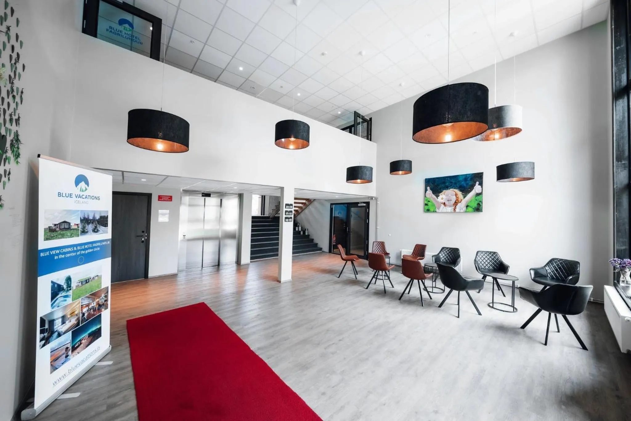 Lobby or reception in Blue Hotel Fagrilundur - On The Golden Circle