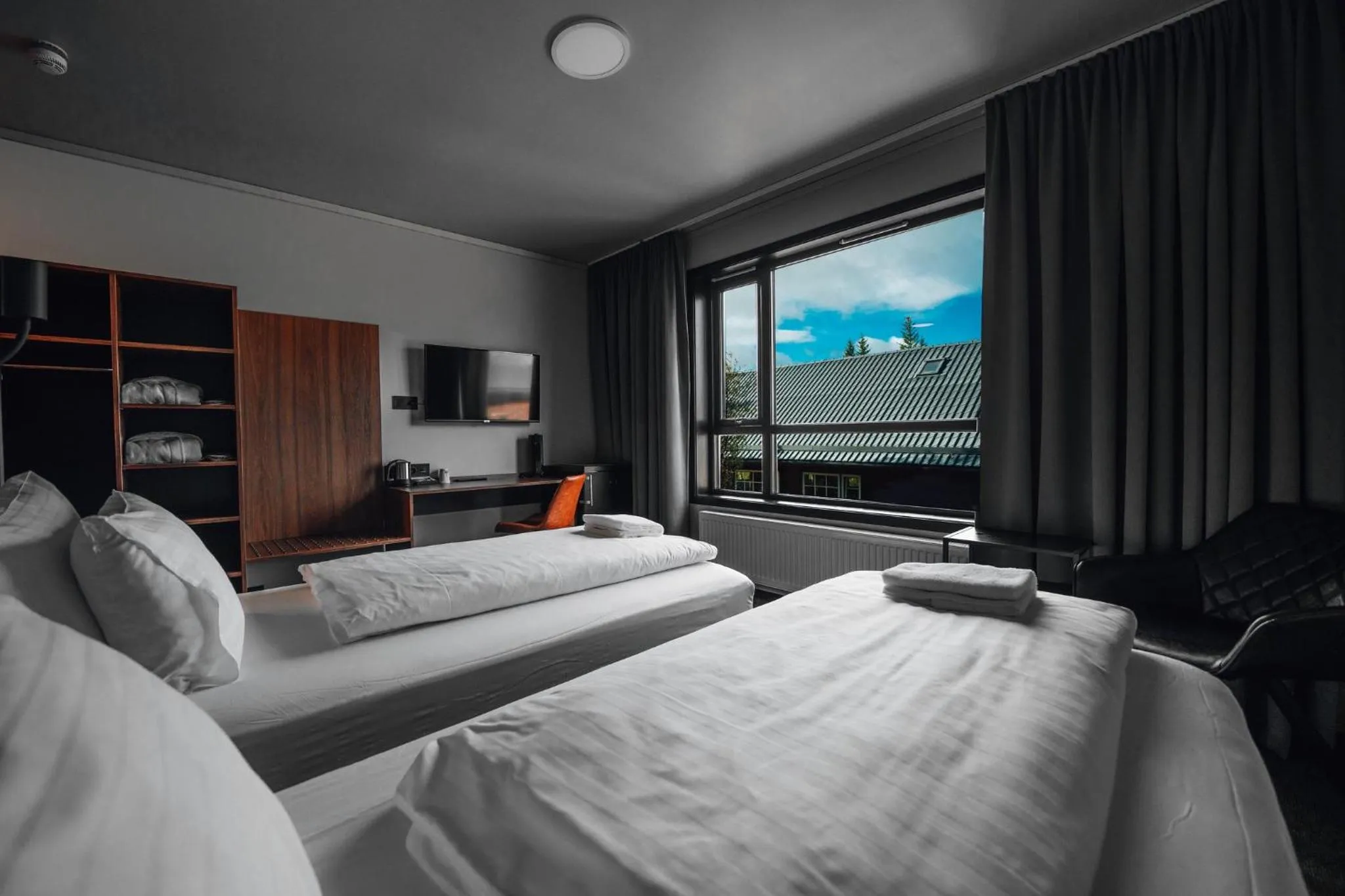 Photo of the whole room, Bed in Blue Hotel Fagrilundur - On The Golden Circle