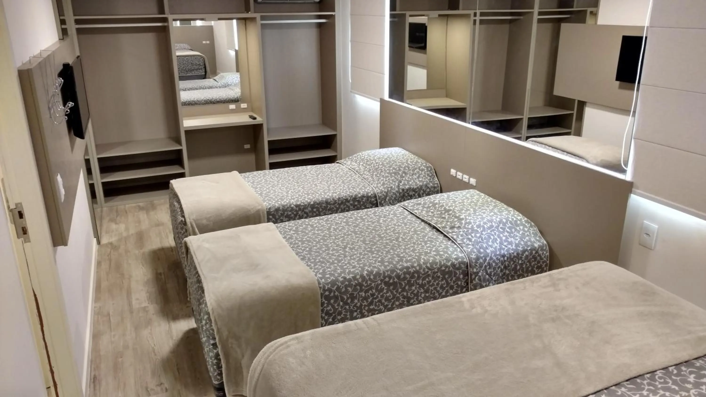 Bed in Hotel Palmas Executivo