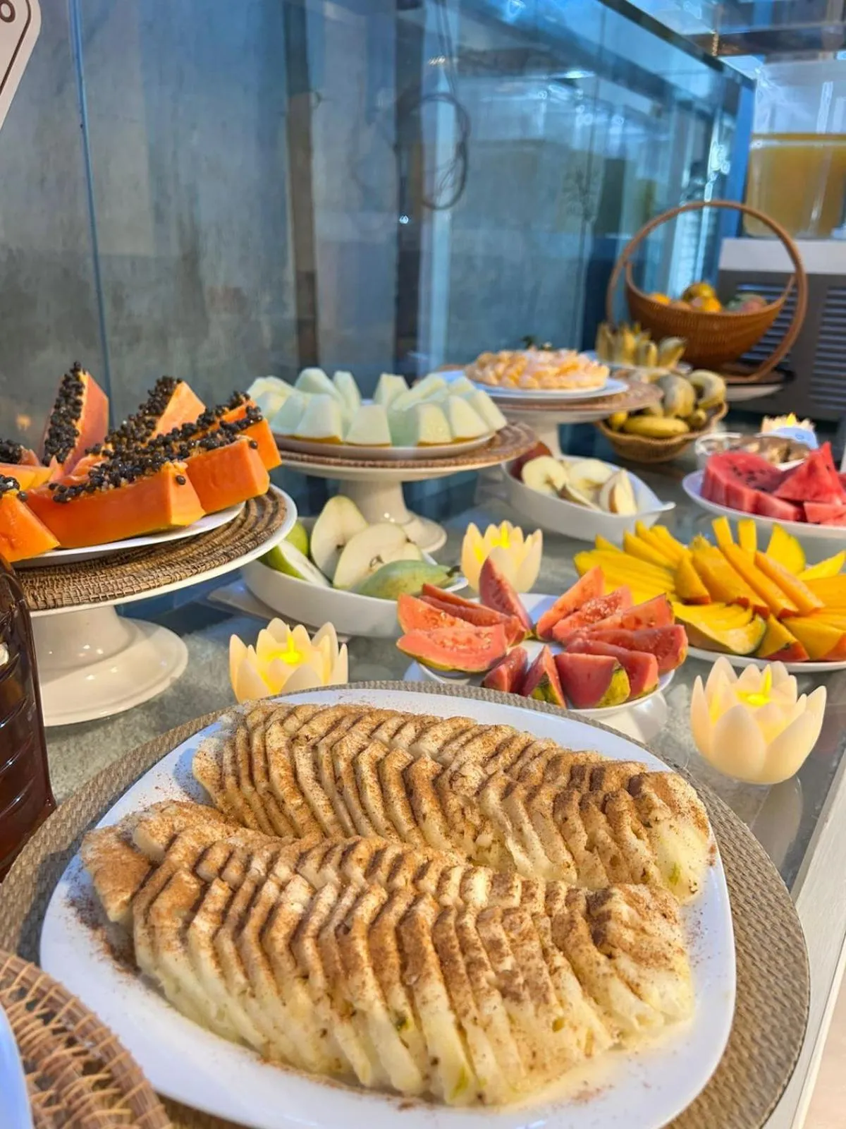 Buffet breakfast in Hotel Palmas Executivo