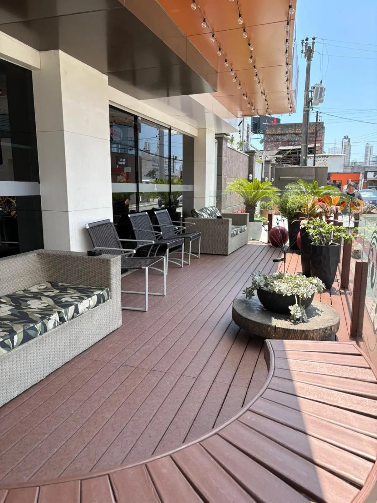 Patio in Hotel Palmas Executivo