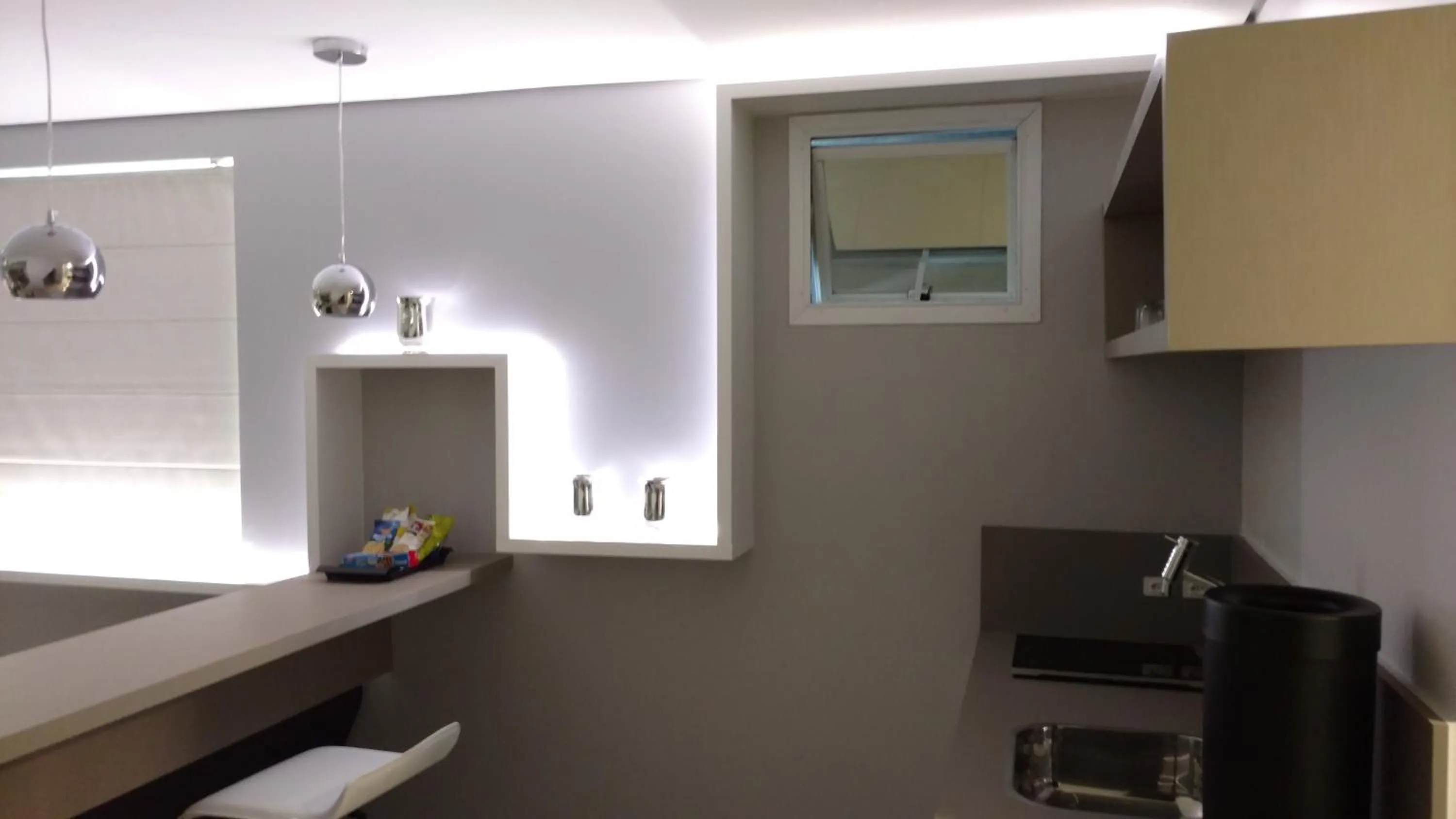 Kitchen or kitchenette in Hotel Palmas Executivo