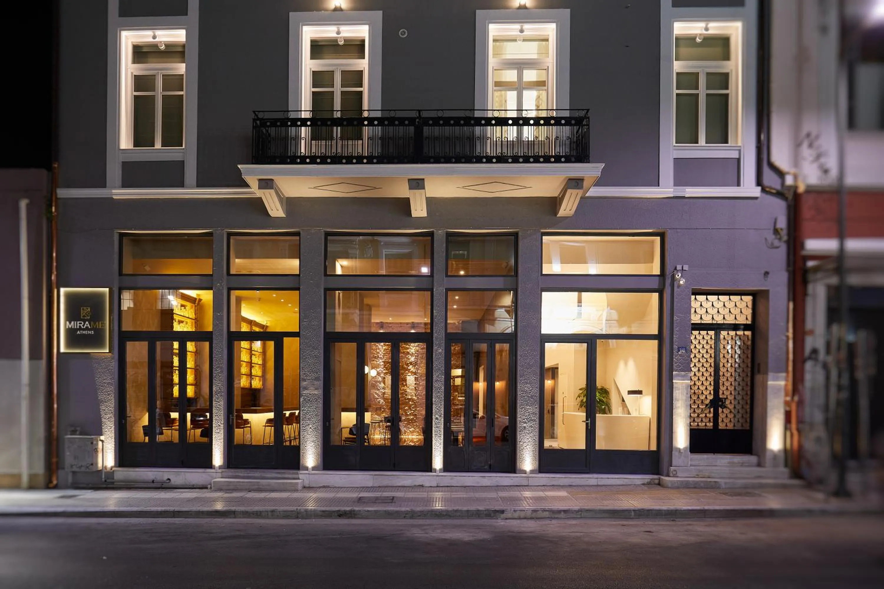 Facade/entrance in MiraMe Athens Boutique Hotel