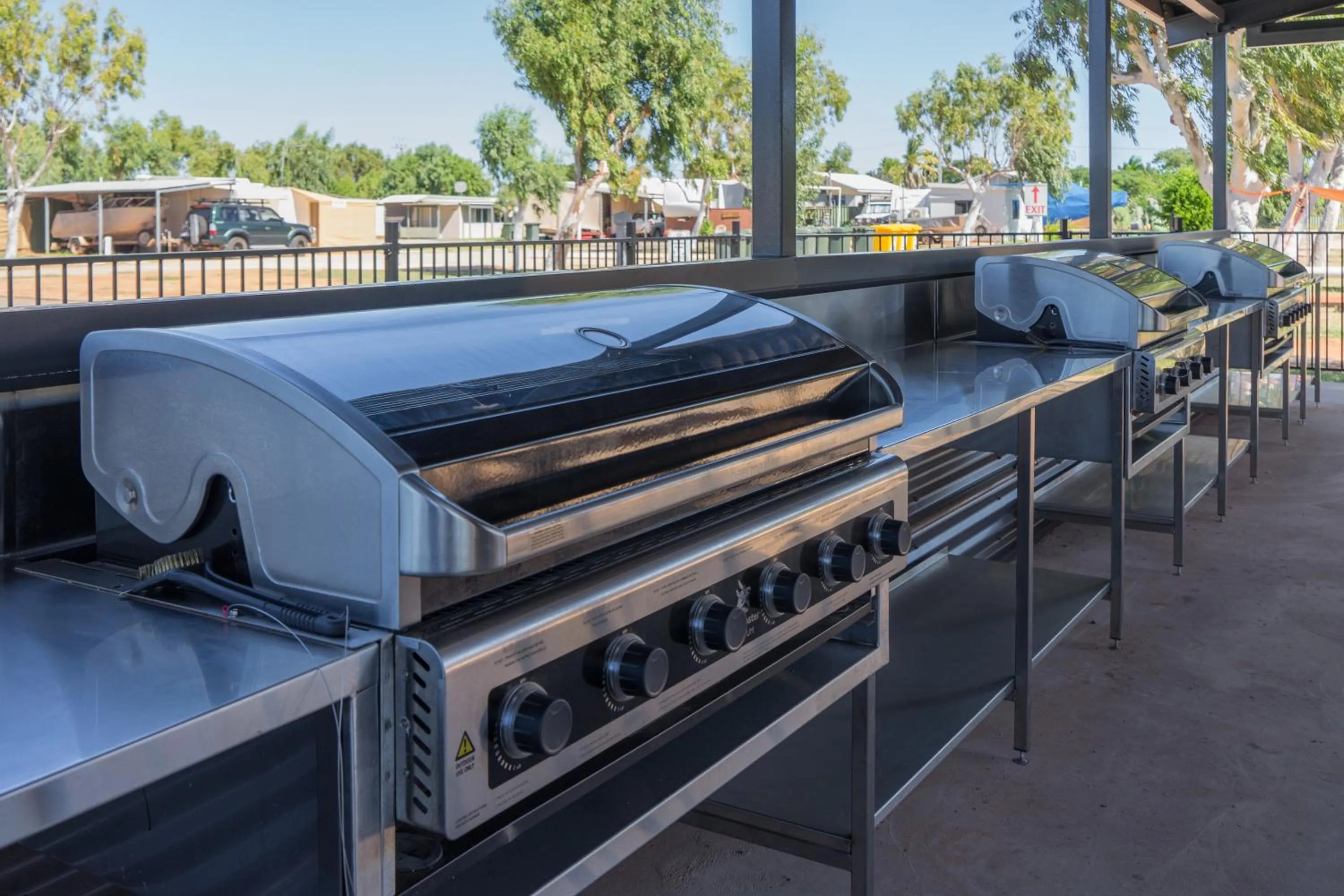 BBQ facilities in Ningaloo Caravan and Holiday Resort
