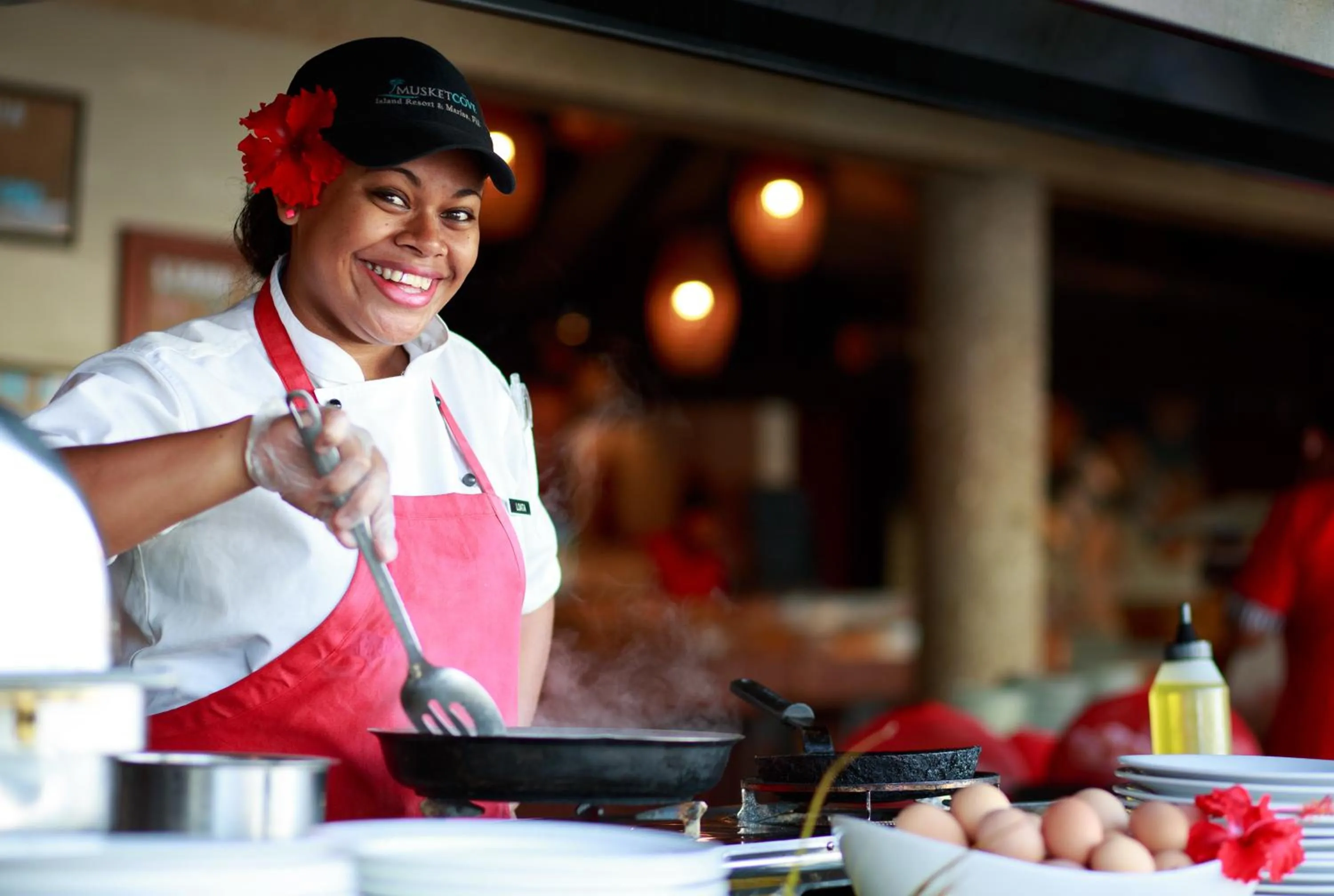 Staff in Musket Cove Island Resort