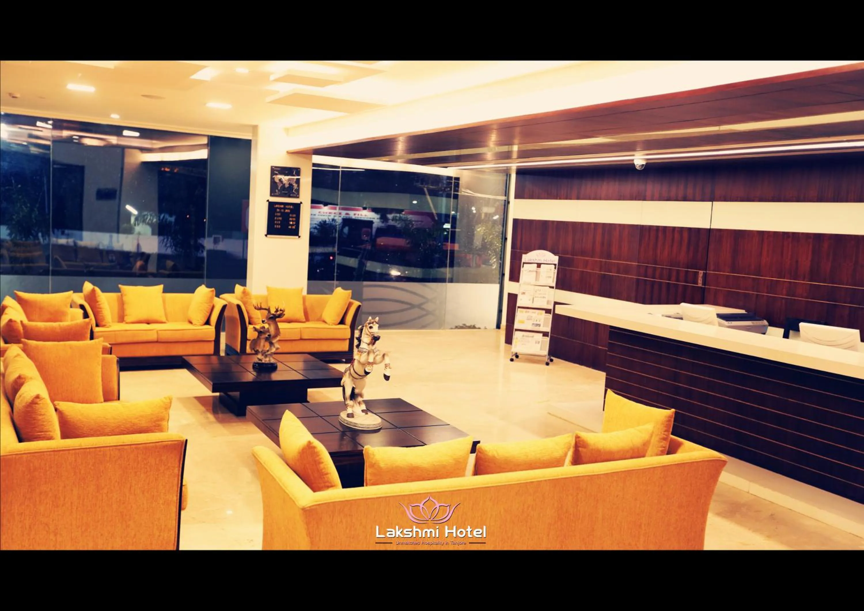 Lobby or reception in Lakshmi Hotel