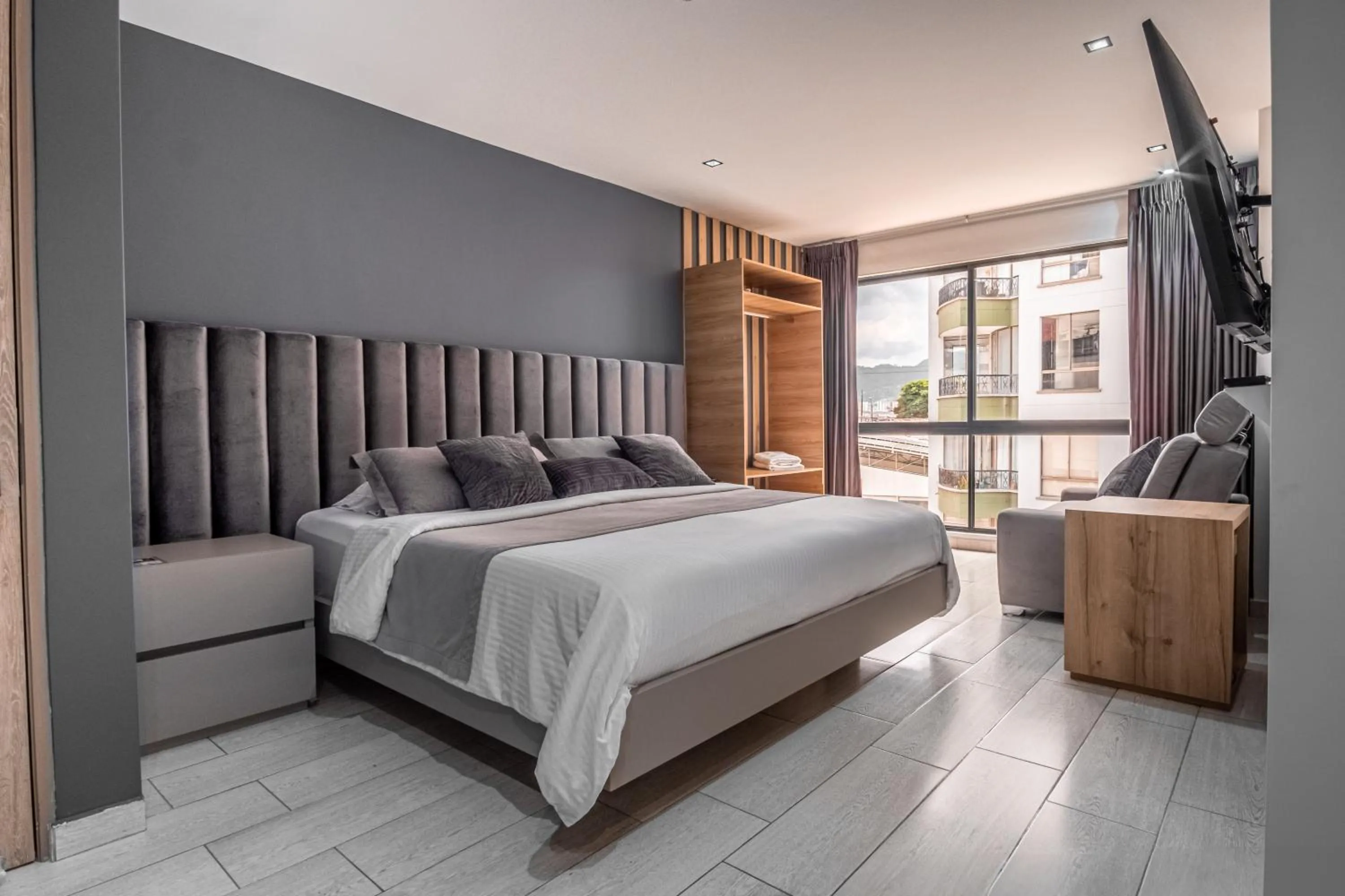 Bed in Hotel Plaza Doce