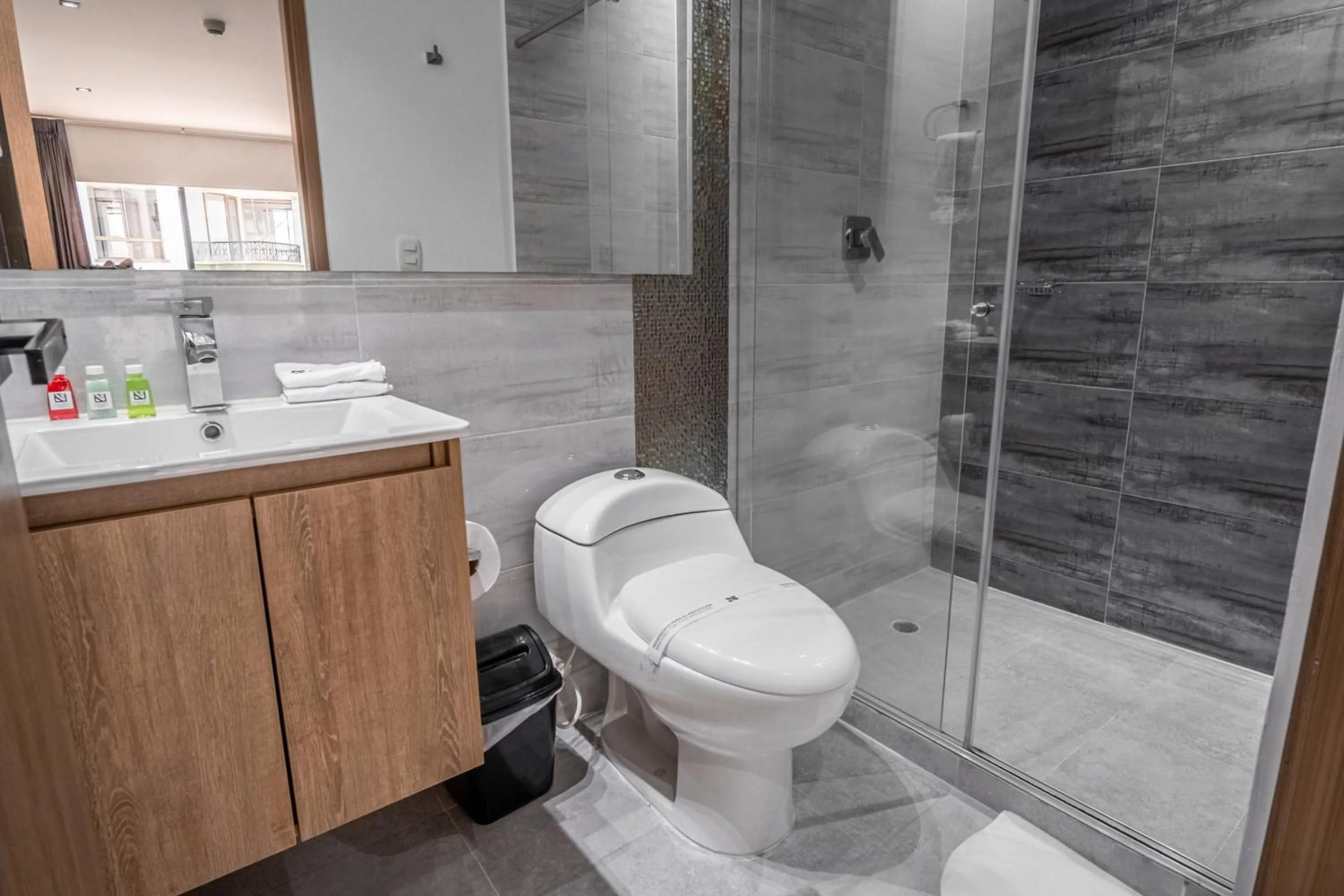 Toilet in Hotel Plaza Doce