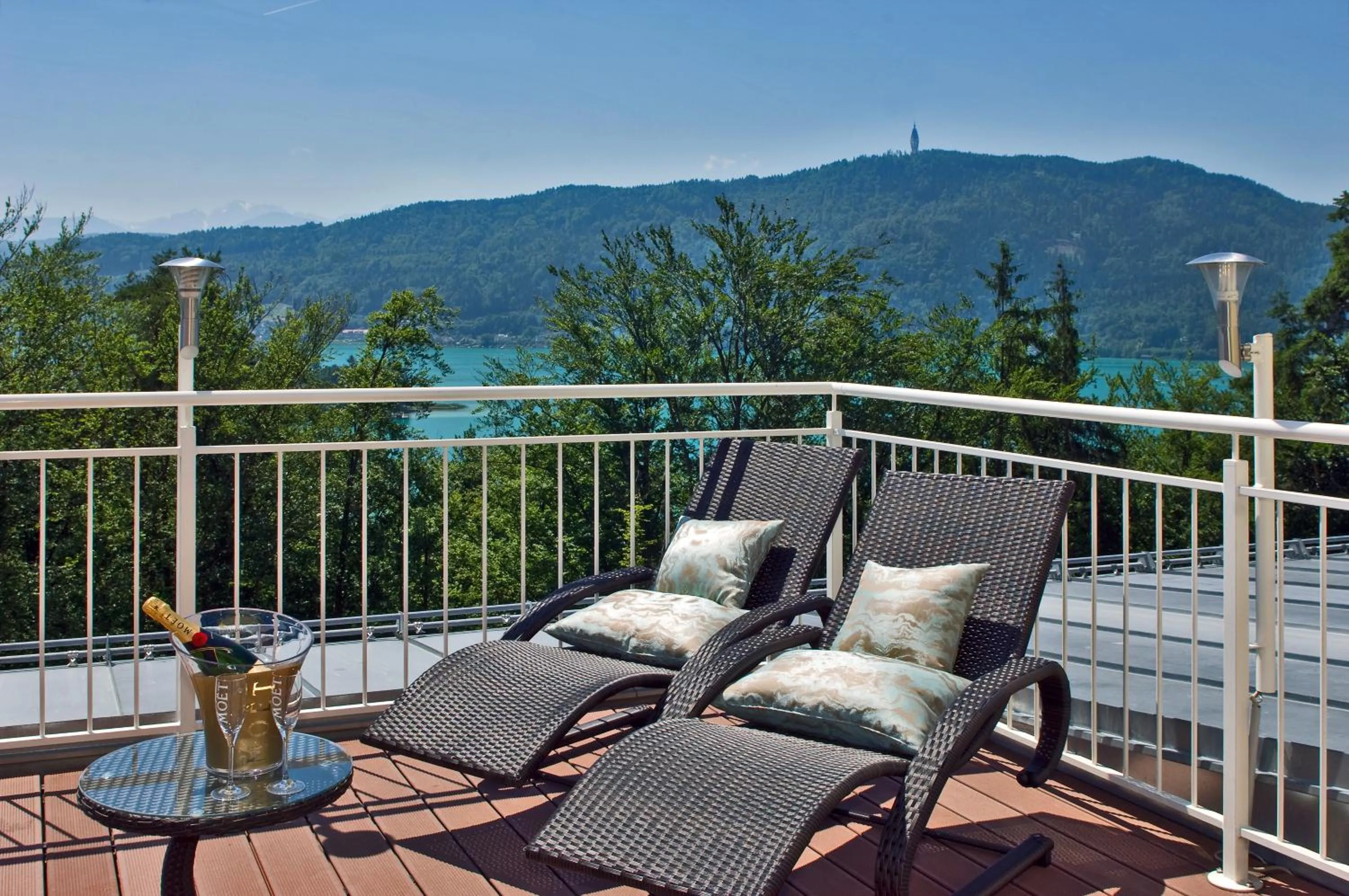 Balcony/Terrace in das Balance - Spa & Golf Hotel am Wörthersee