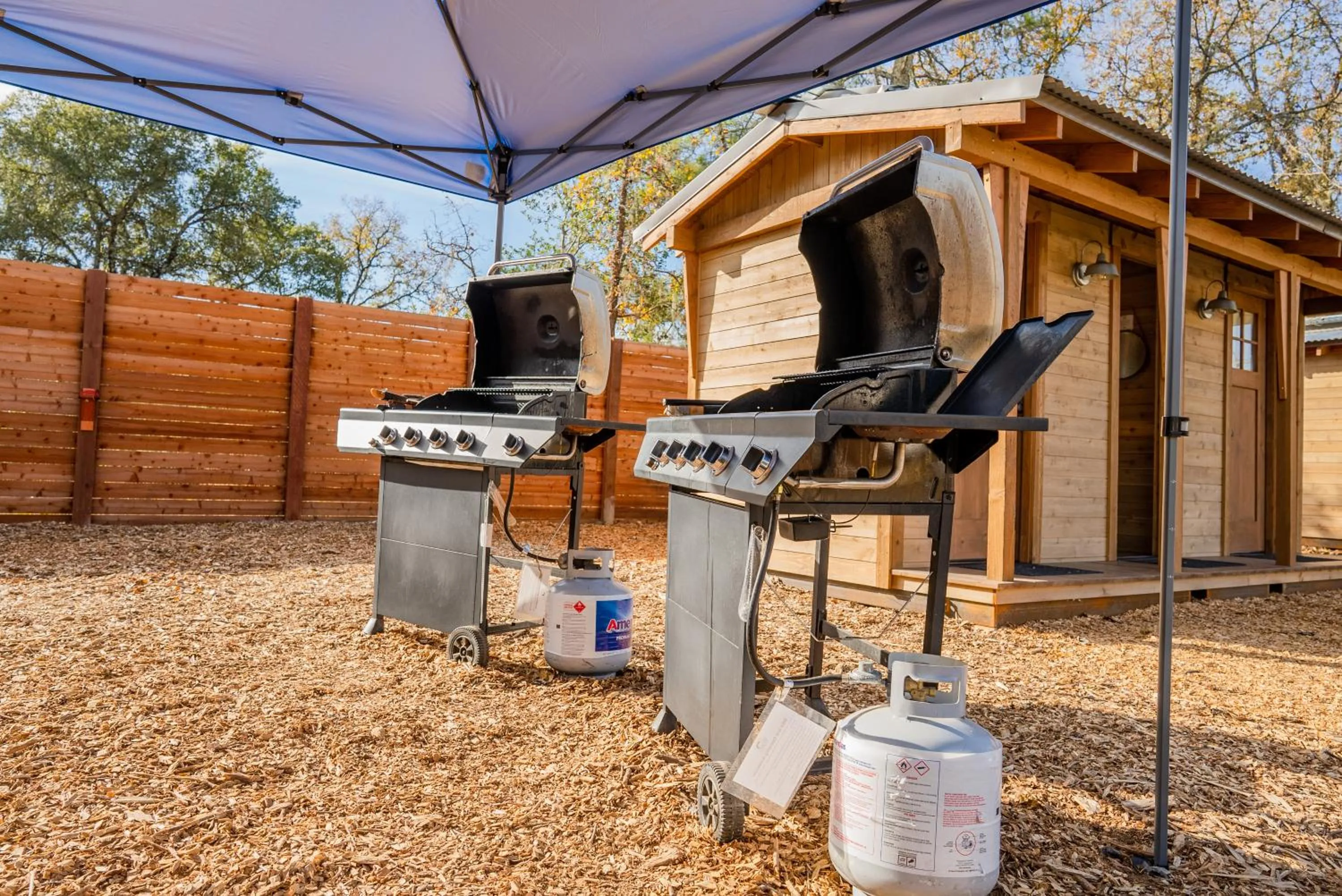 BBQ facilities in Wildhaven Sonoma Glamping