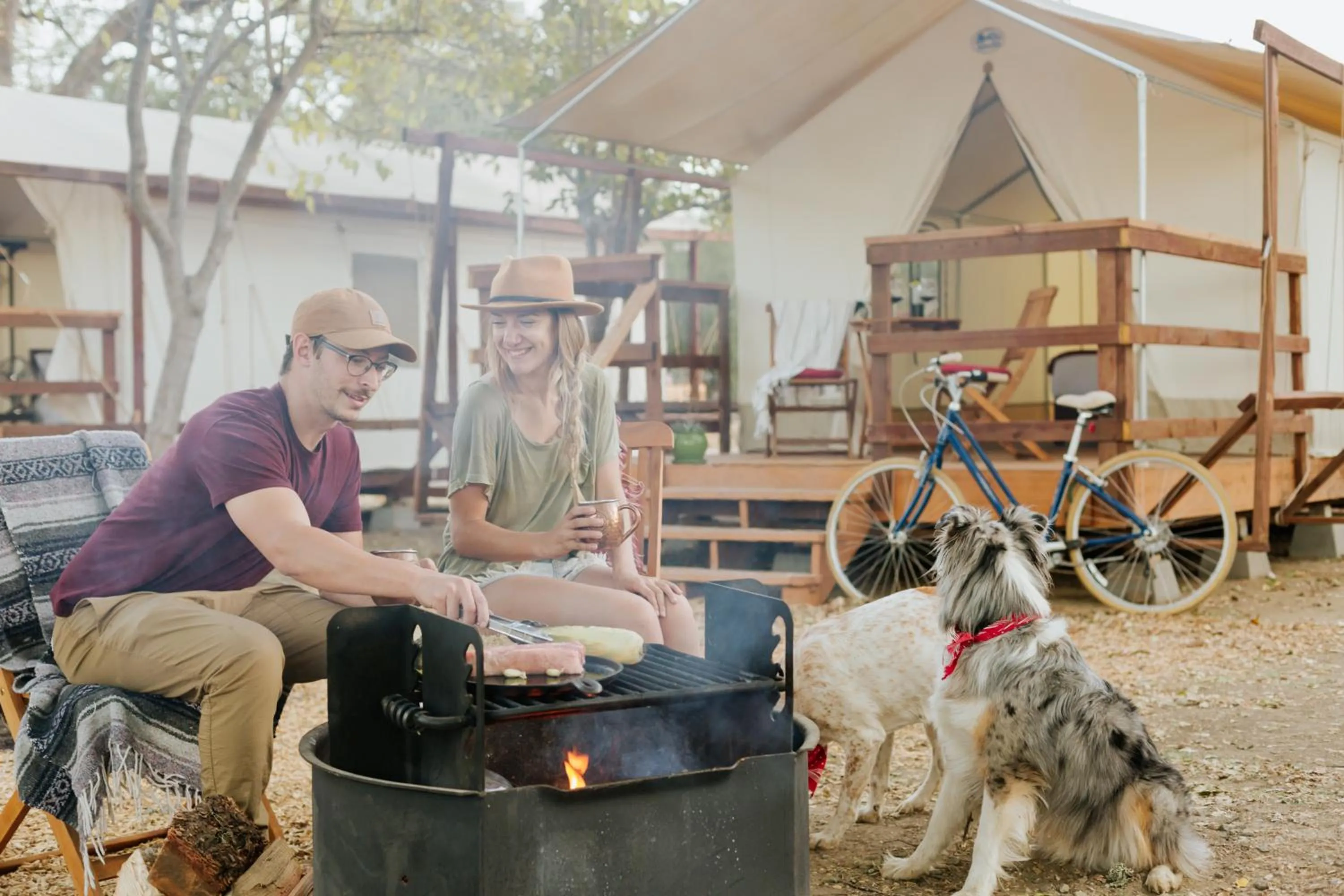 Dining area in Wildhaven Sonoma Glamping