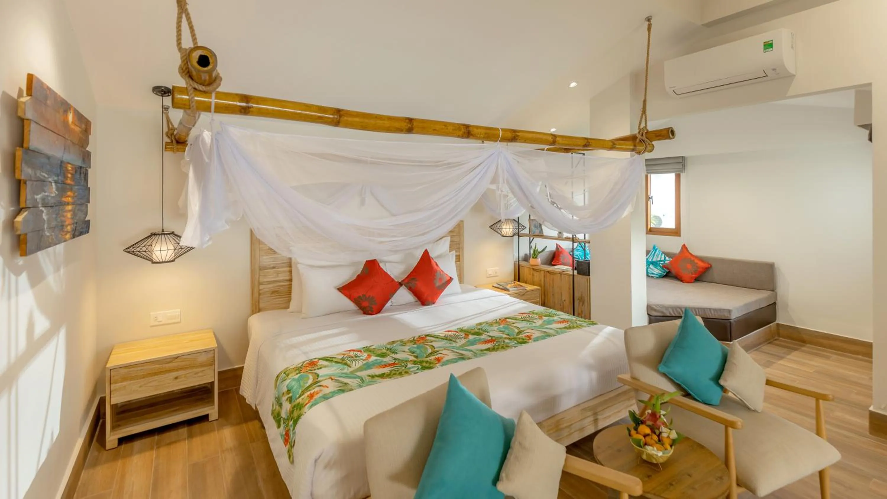 Bed in Pax Ana Doc Let Resort & Spa