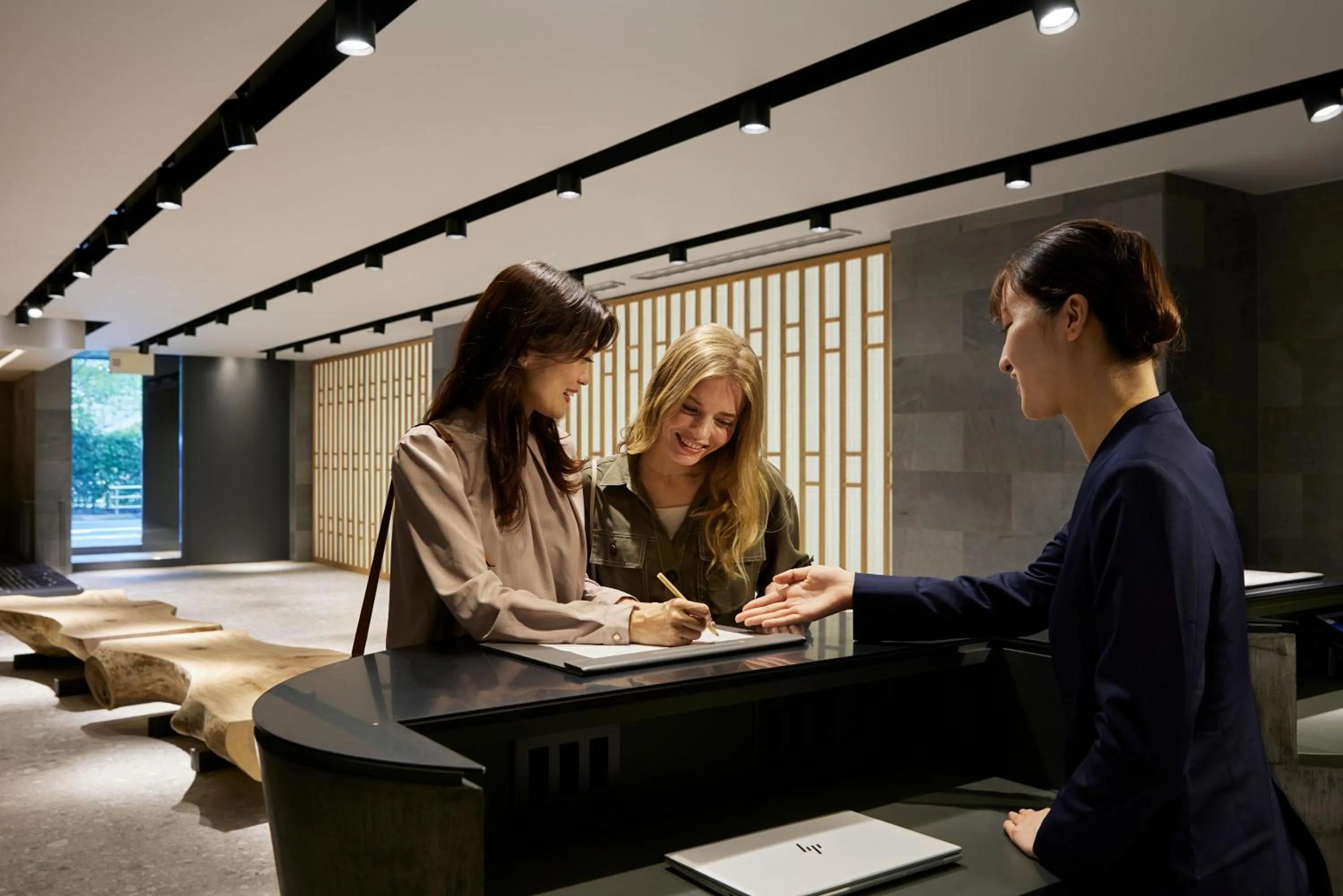 Lobby or reception in Oakwood Hotel Oike Kyoto