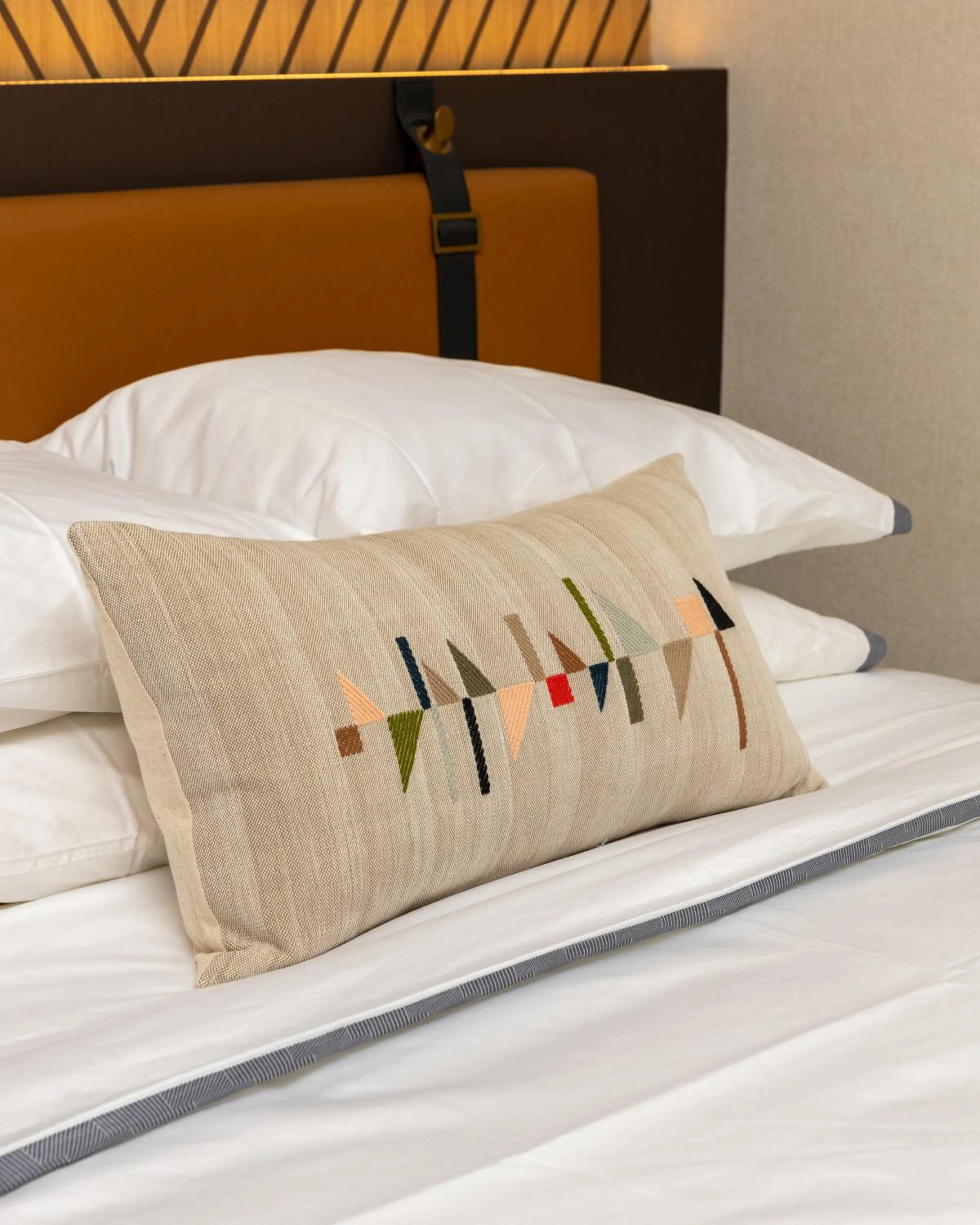 Bed in The Ellison, Oklahoma City, a Tribute Portfolio Hotel