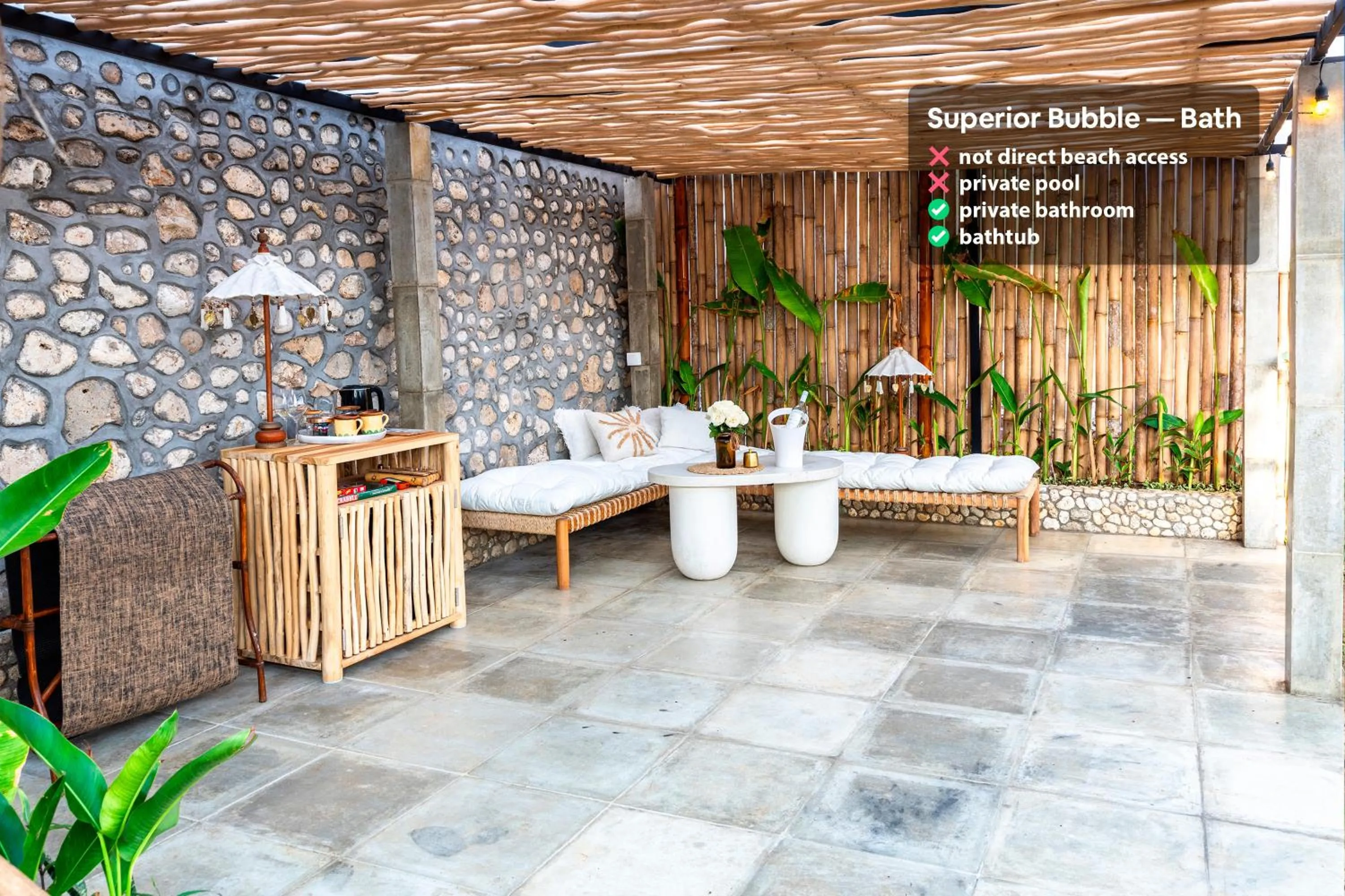 Balcony/Terrace in Bubble Hotel Nyang Nyang - Adults only - New Year's Offer