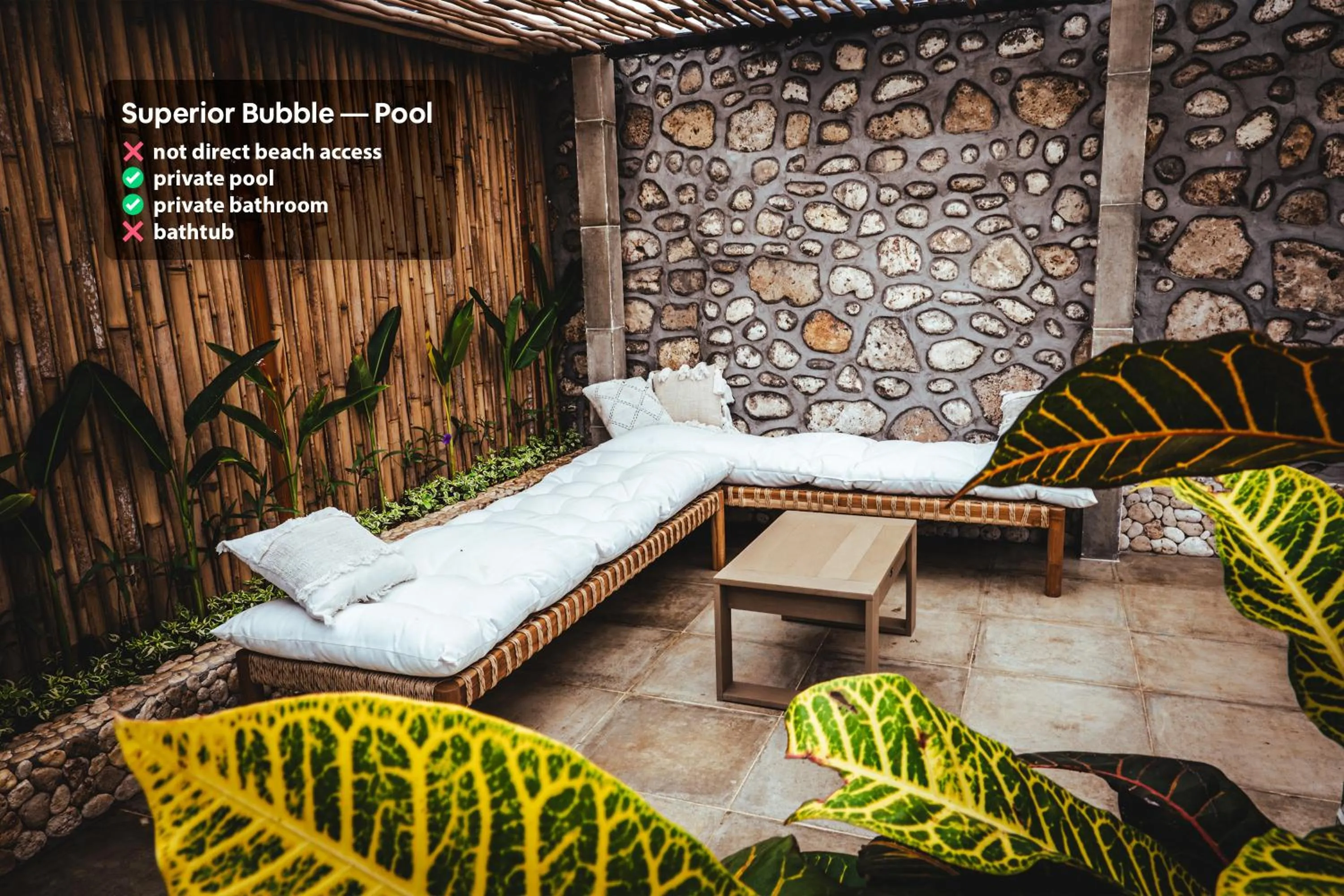 Seating area in Bubble Hotel Nyang Nyang - Adults only - New Year's Offer