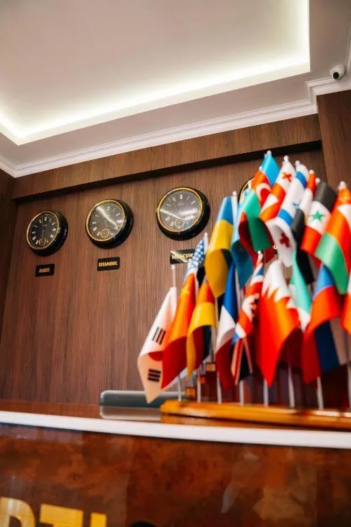 Lobby or reception in The Clocktower Hotel