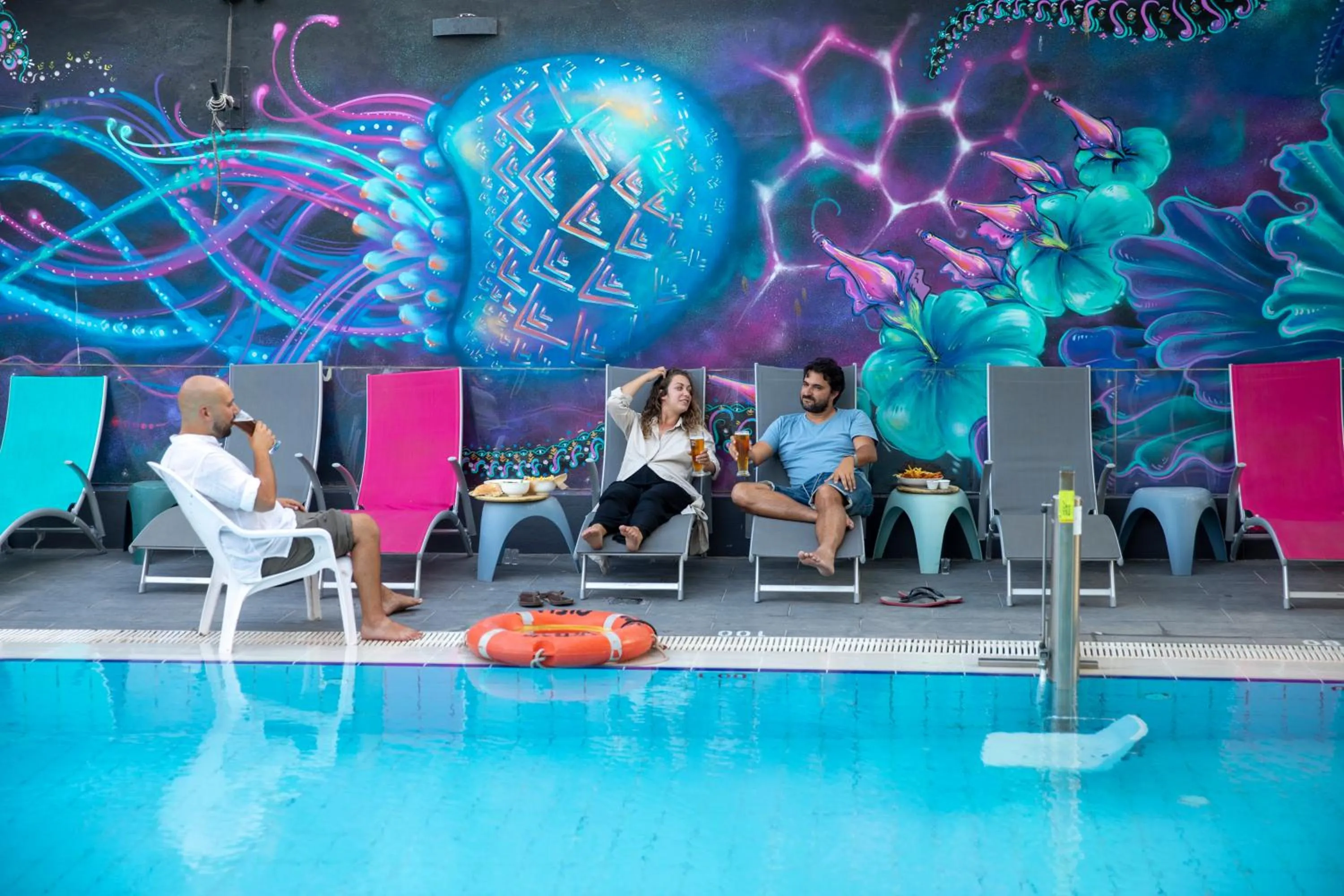 Seating area in Abraham Eilat