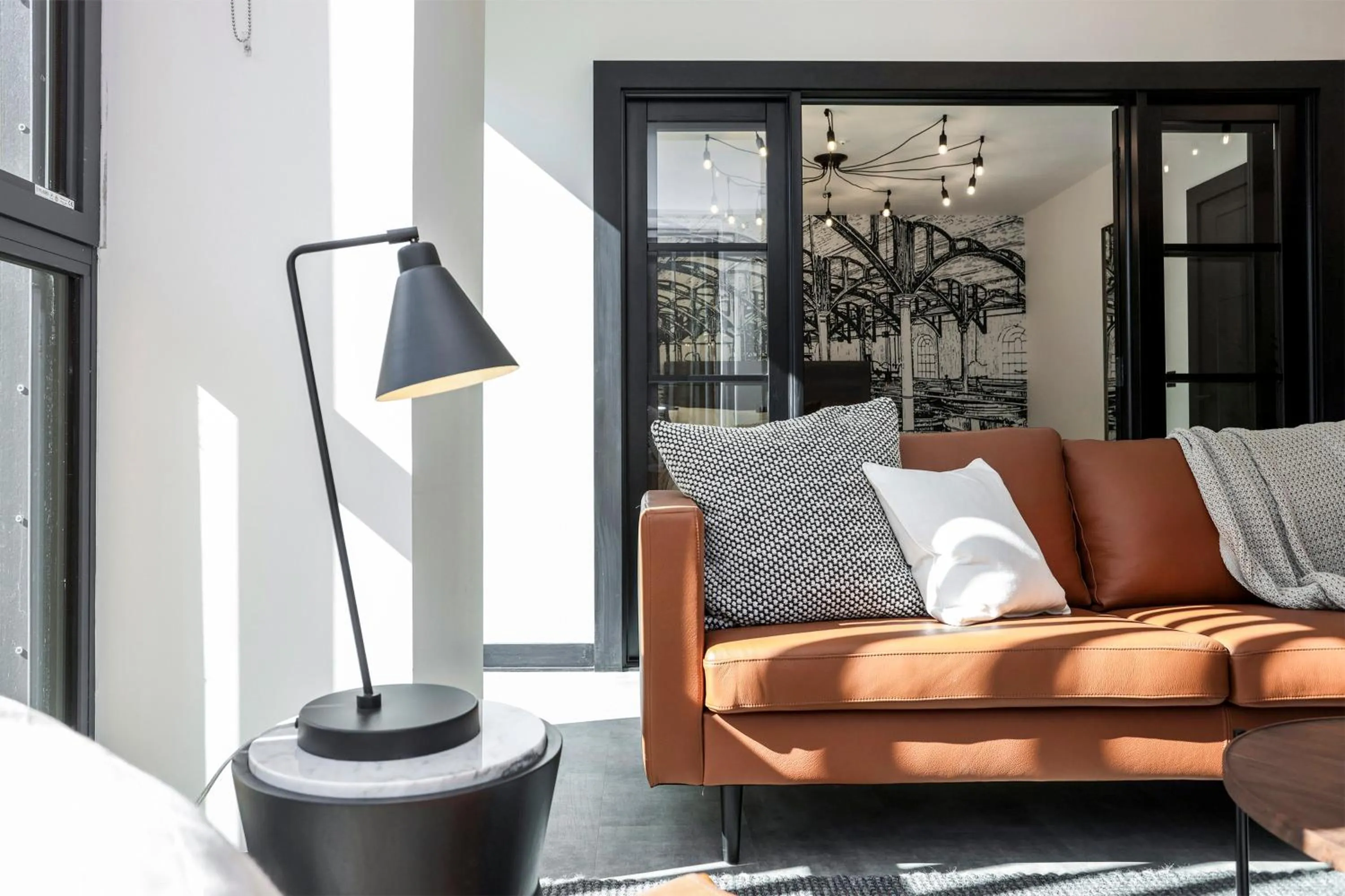 Living room in The Brewers Rooms Contemporary Aparthotel