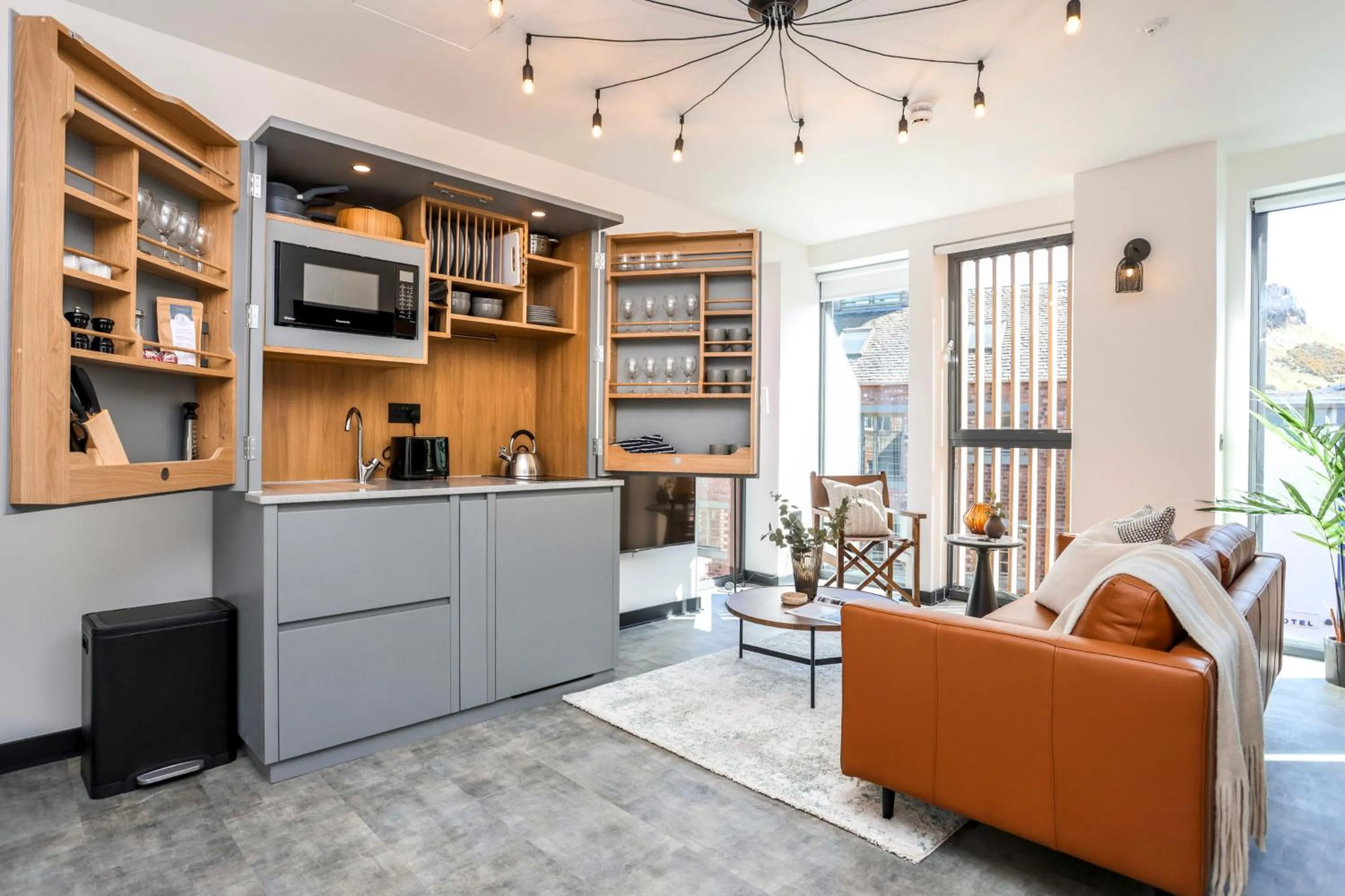 Living room in The Brewers Rooms Contemporary Aparthotel