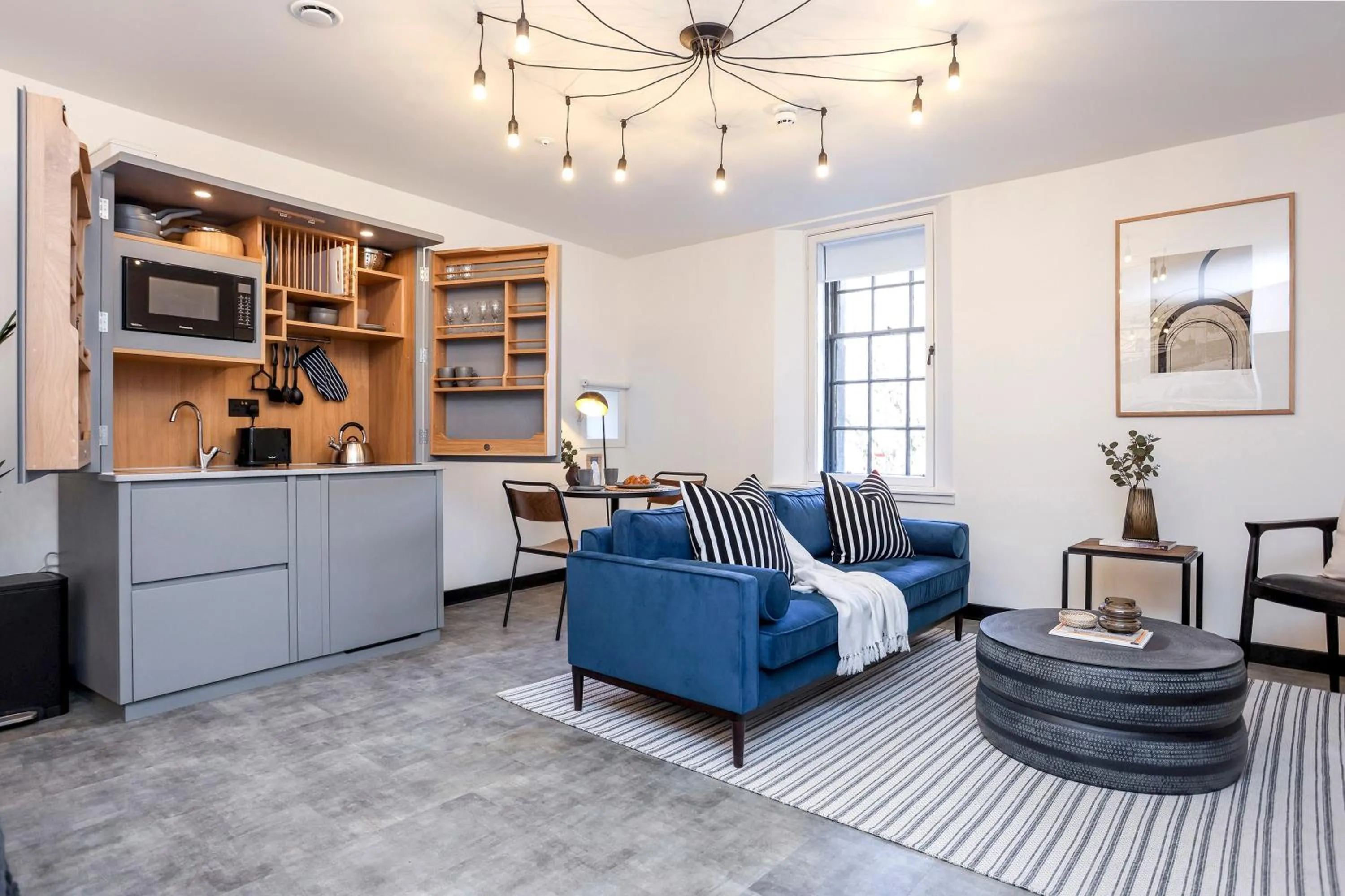 Living room in The Brewers Rooms Contemporary Aparthotel