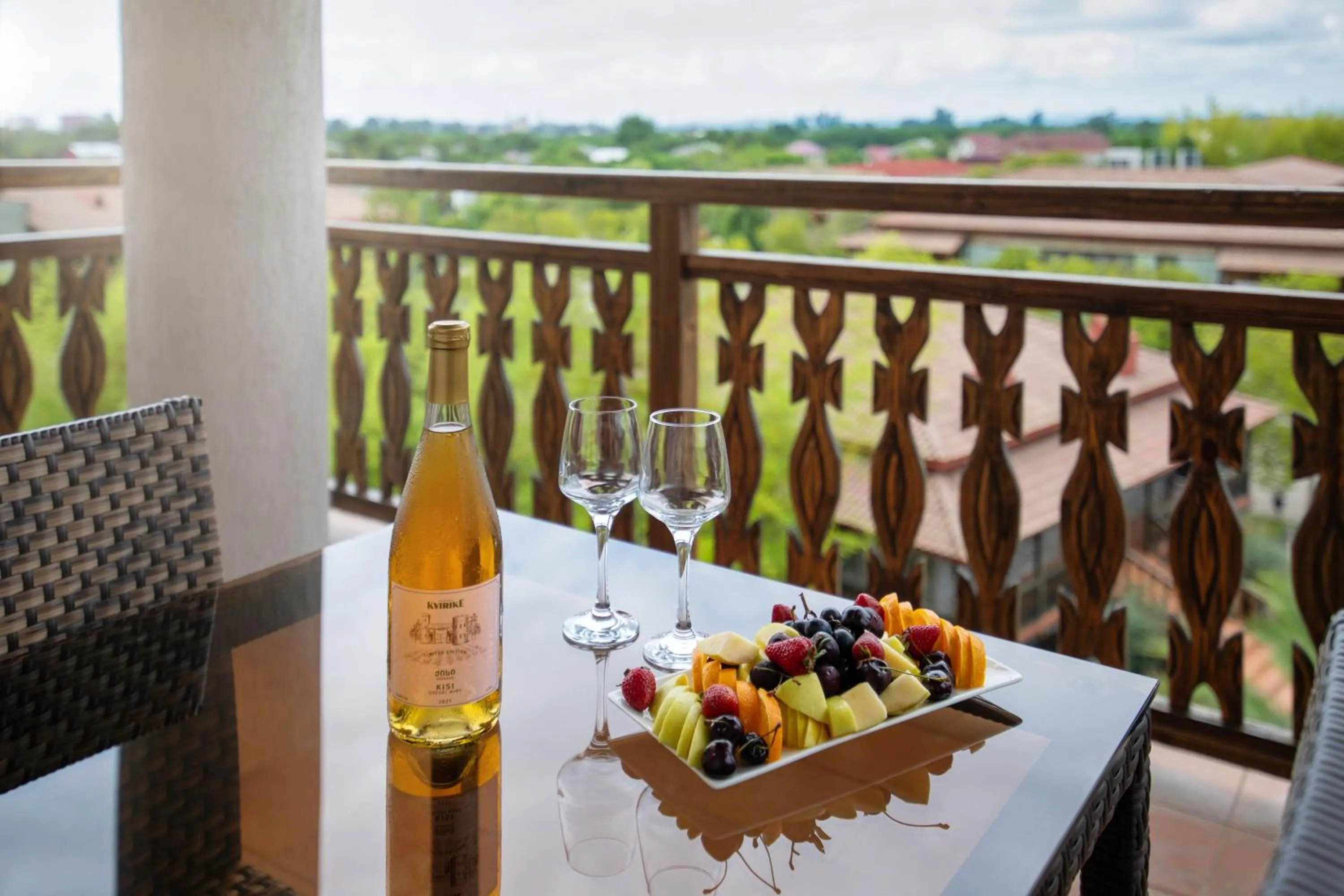 Balcony/Terrace in Hotel Chateau Kvirike