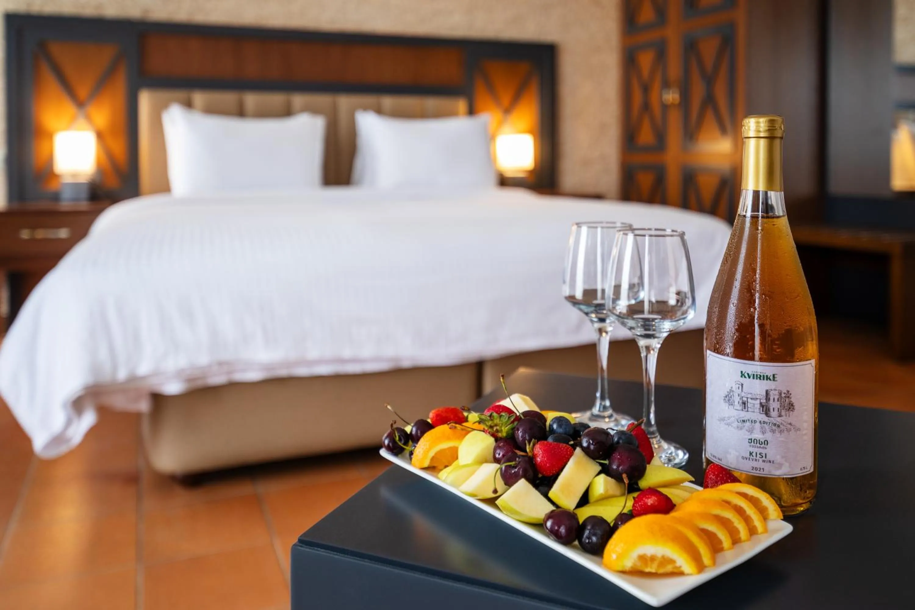 Alcoholic drinks in Hotel Chateau Kvirike