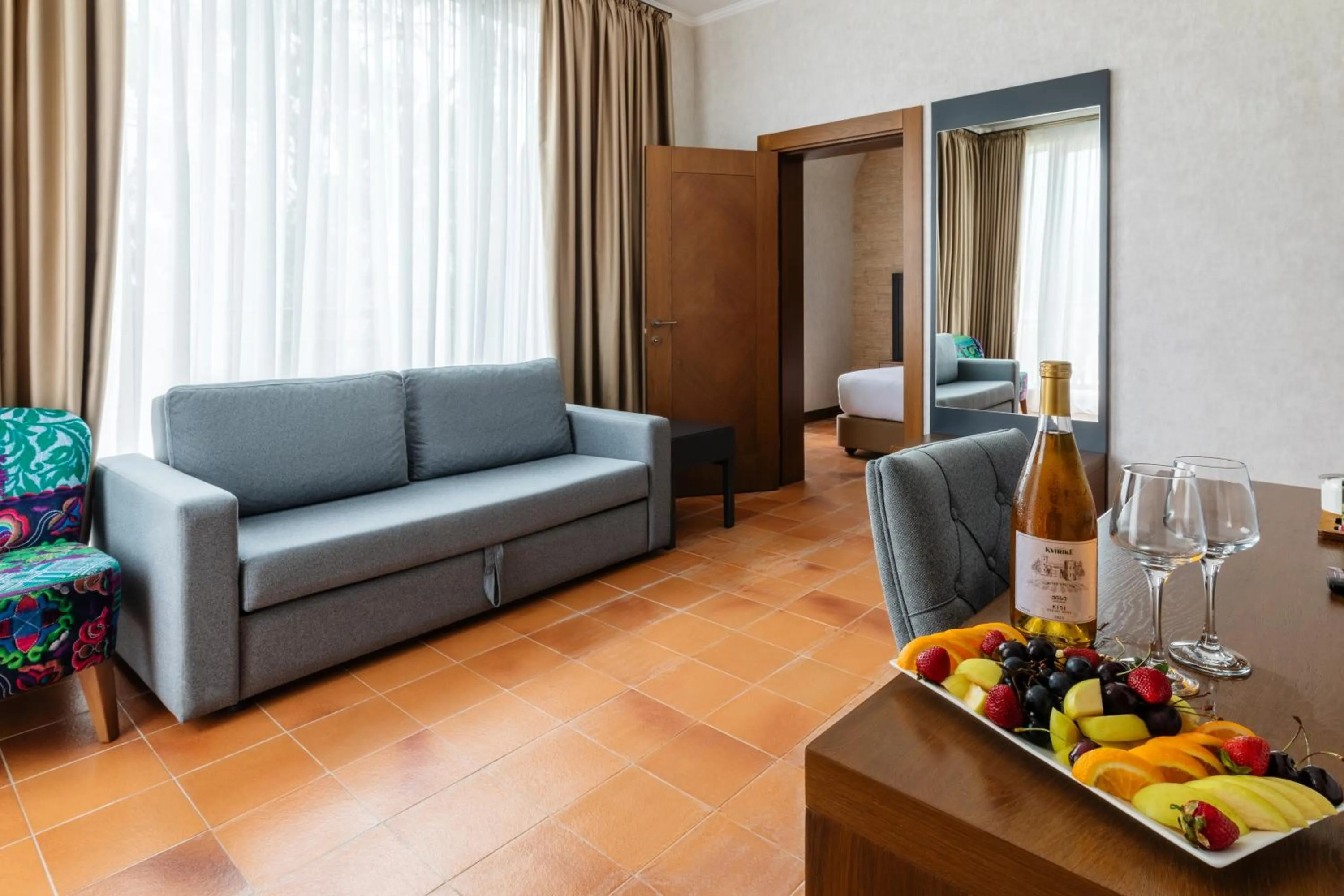 Living room in Hotel Chateau Kvirike