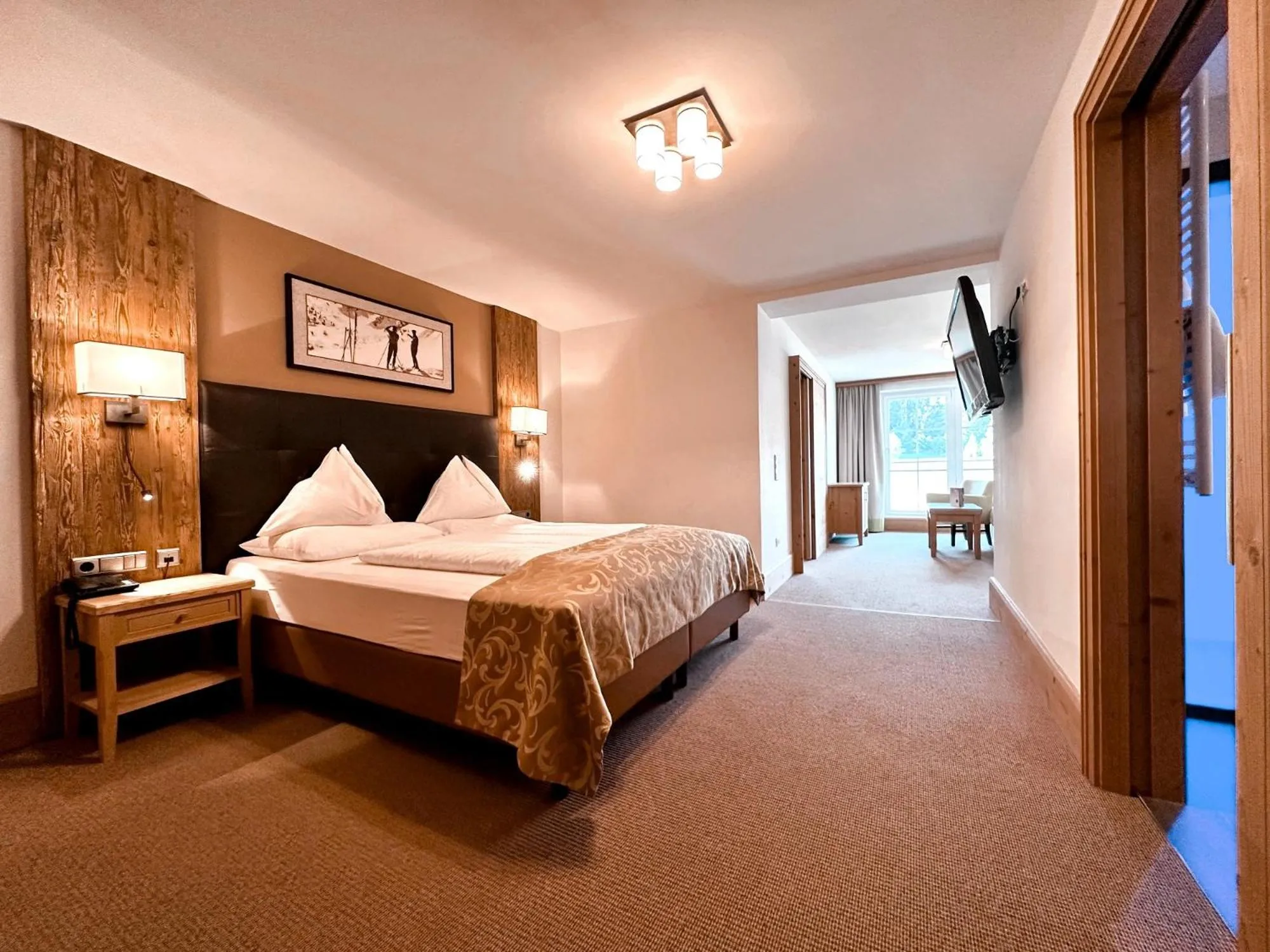 Bed in Hotel Das Urbisgut