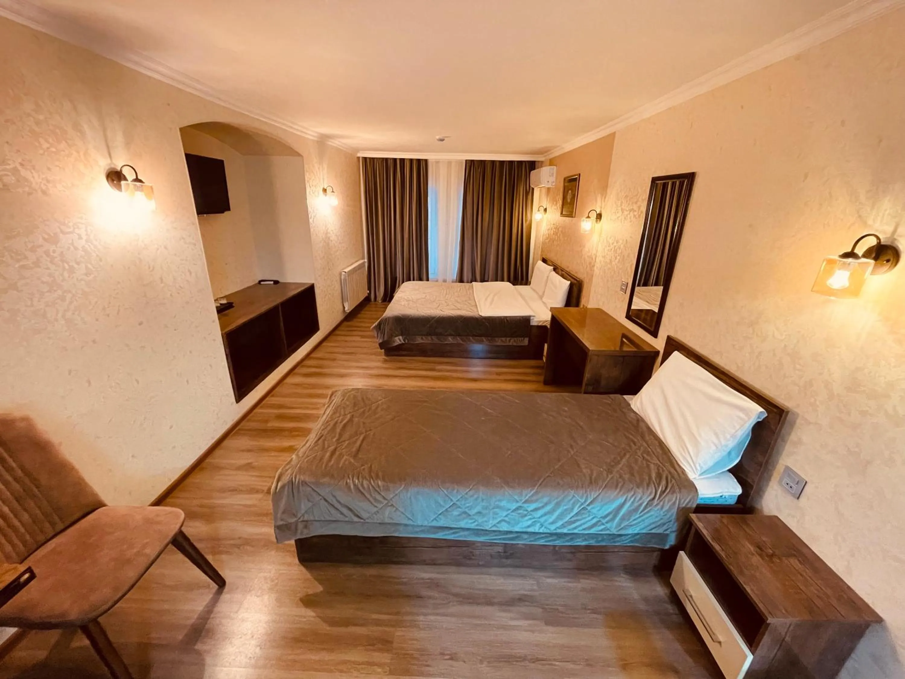 Seating area, Bed in Moss Art Boutique Hotel