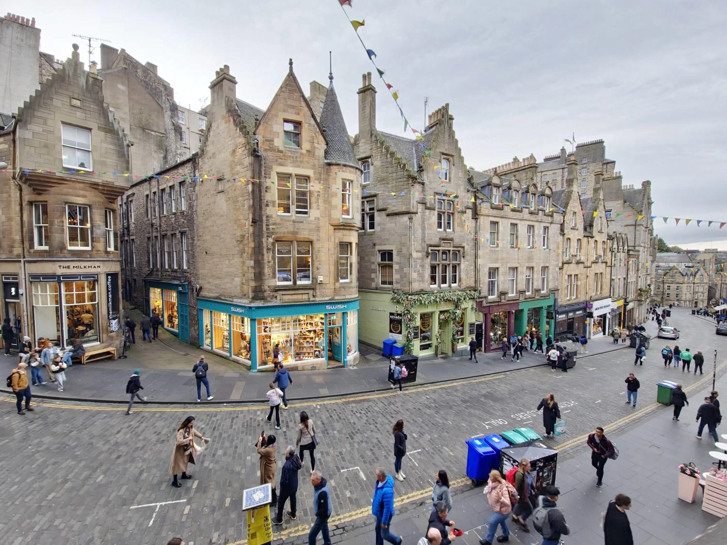 Bird's eye view in Edinburgh Backpackers - over 18s only