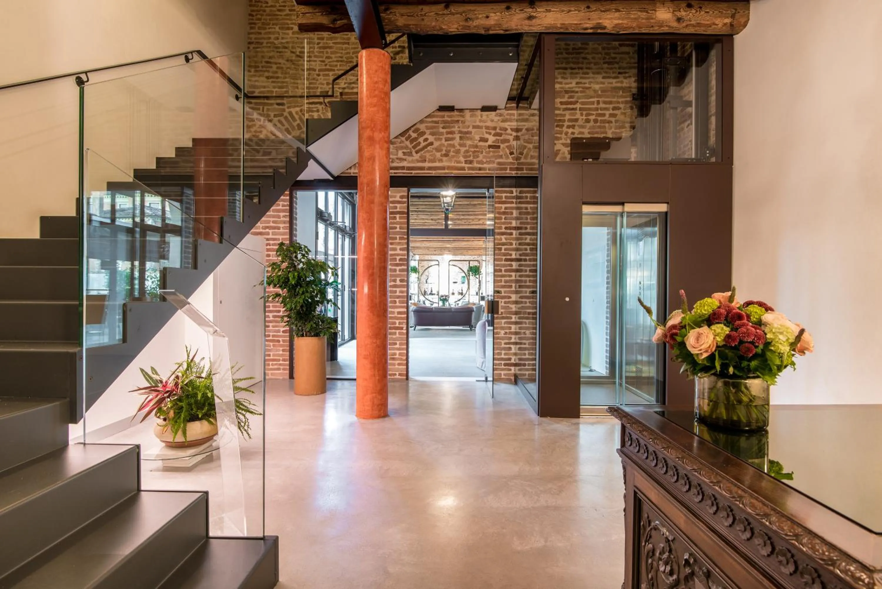 Lobby or reception in Hotel Ristorante Magia del Brenta